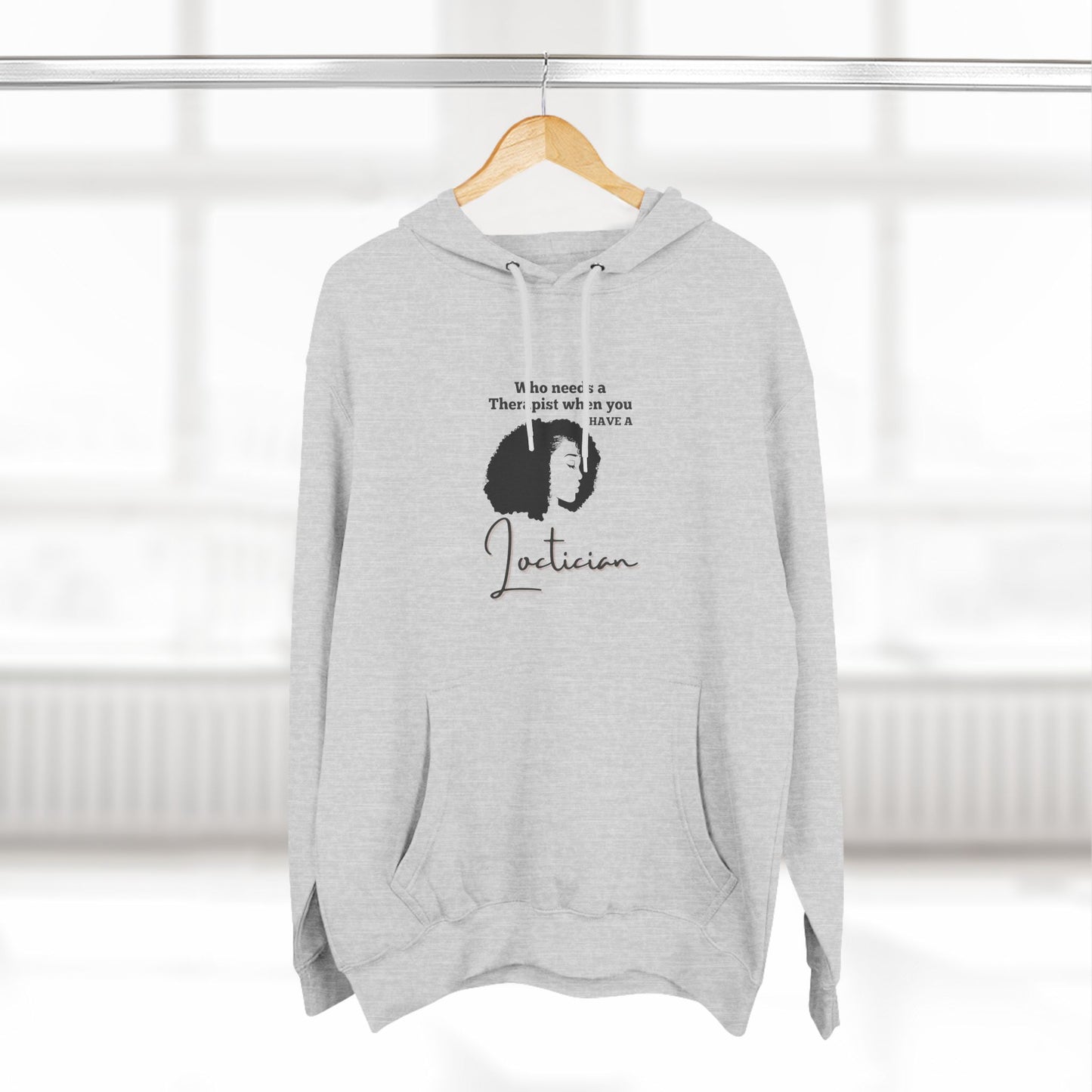 Stylish Therapist Fleece Hoodie - Empowering Quotes for Mental Health Awareness