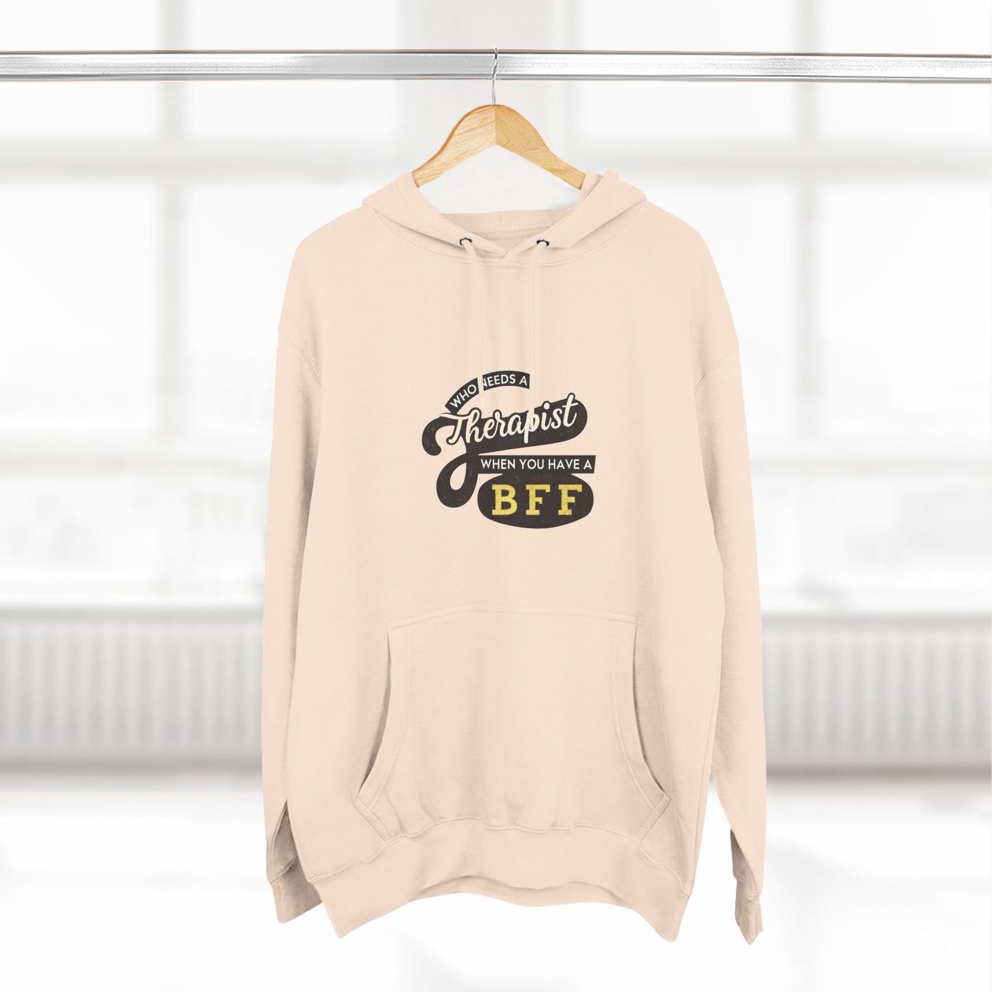 BFF Therapist Fleece Hoodie - Perfect Gift for Best Friends