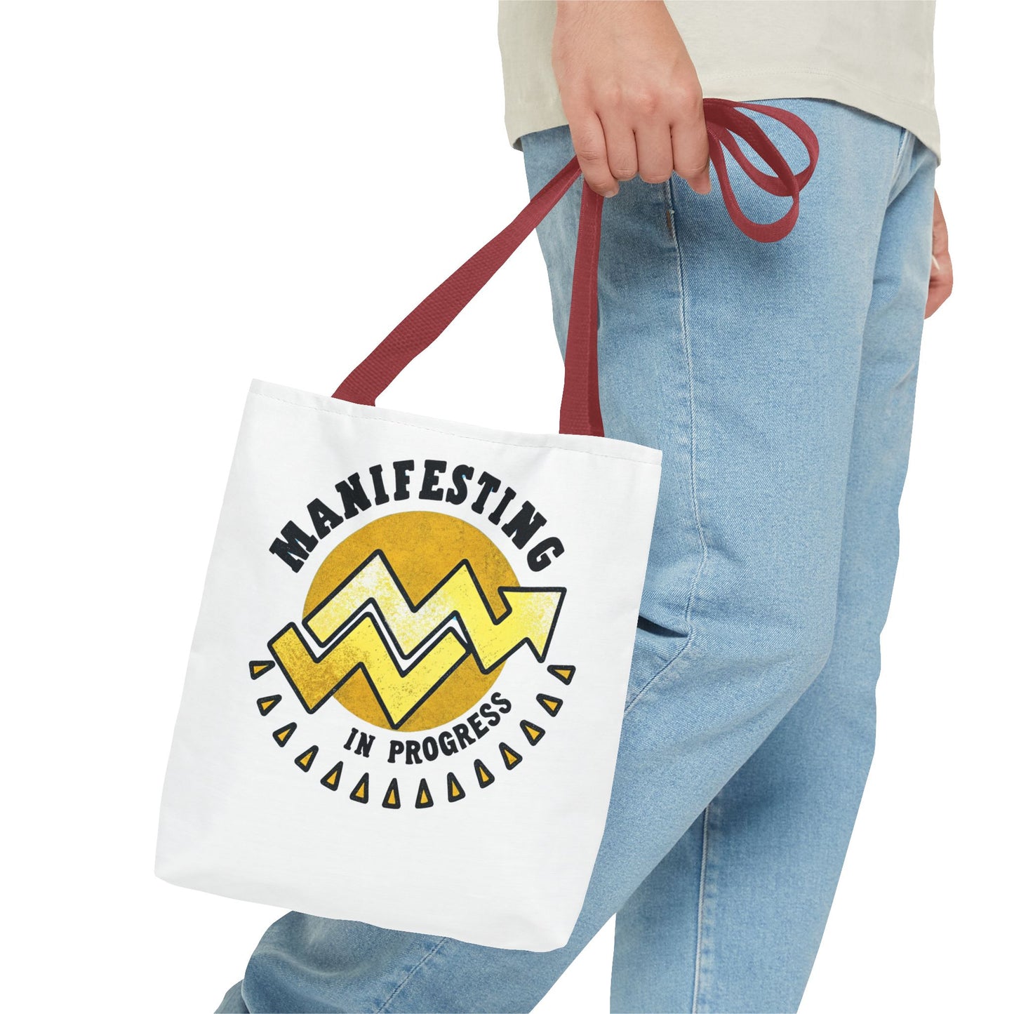 Manifesting in Progress Tote Bag – Eco-Friendly and Stylish Carry-All for Dreamers