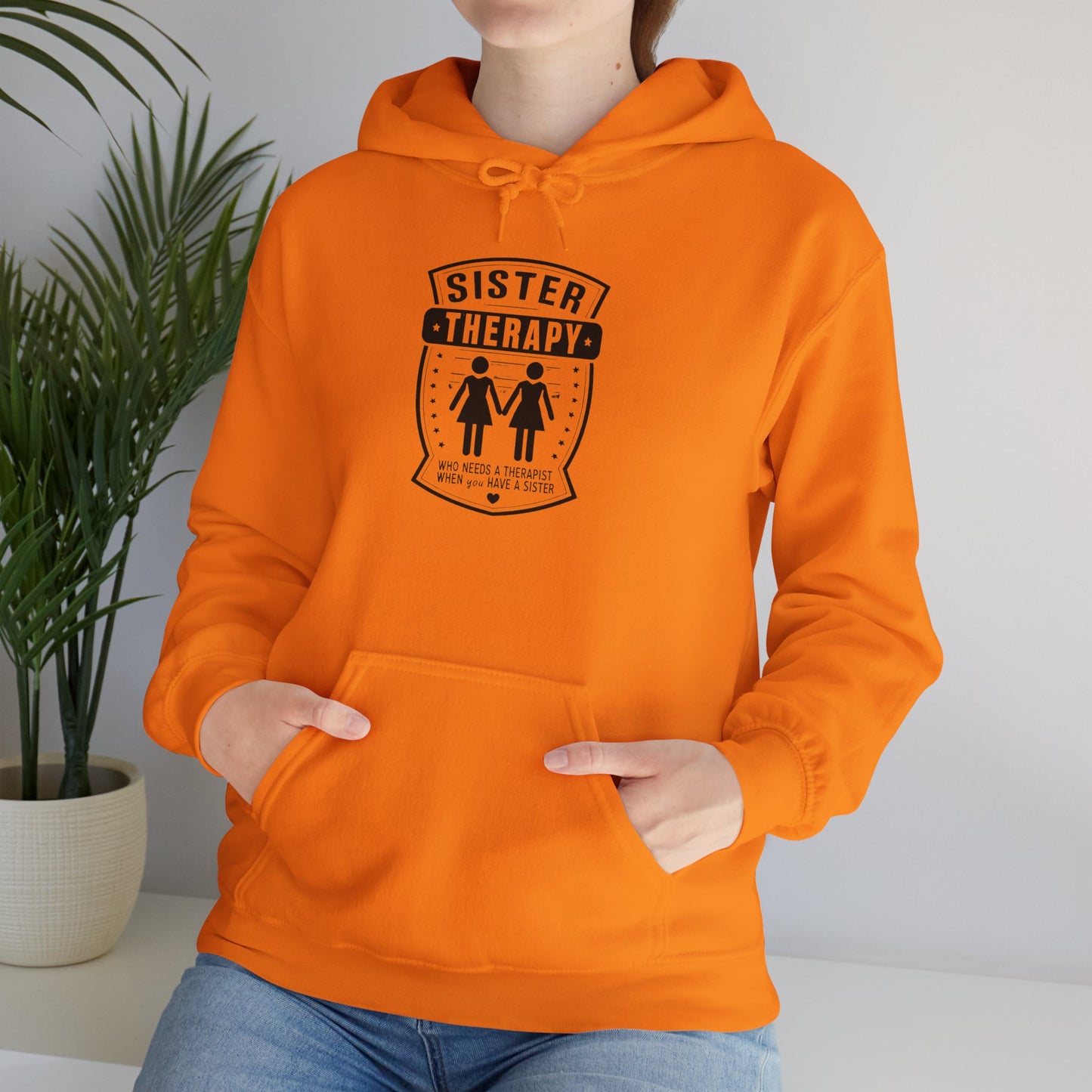 Sister Therapy Hoodie - Unisex Heavy Blend™ Sweatshirt for Sisterhood & Connection