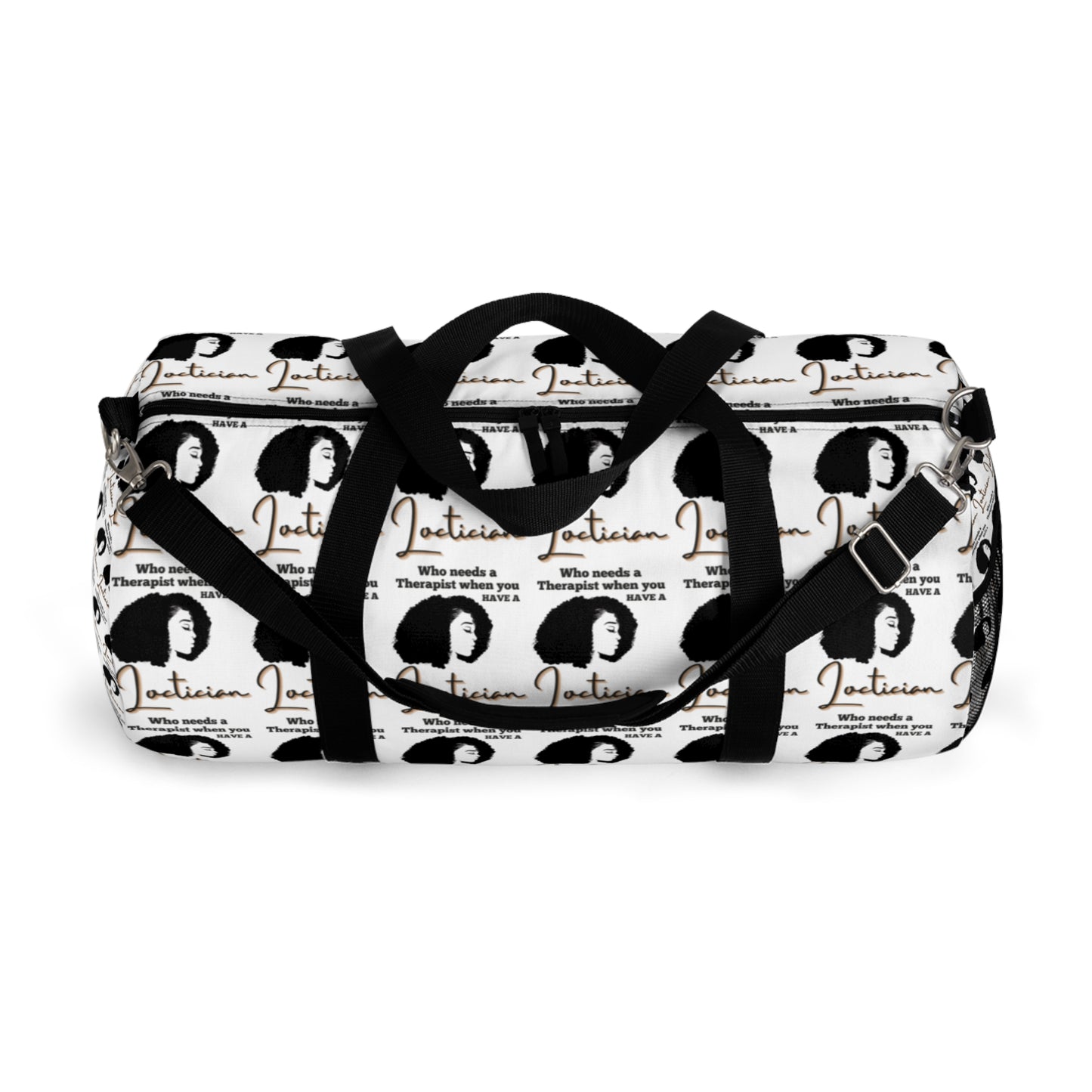 Therapist-Collage Duffel Bag - Perfect for Gym, Travel, and Self-Care