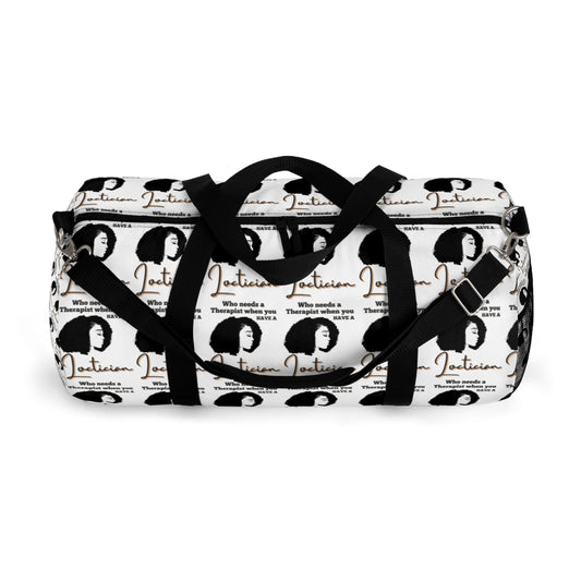 Therapist-Collage Duffel Bag - Perfect for Gym, Travel, and Self-Care