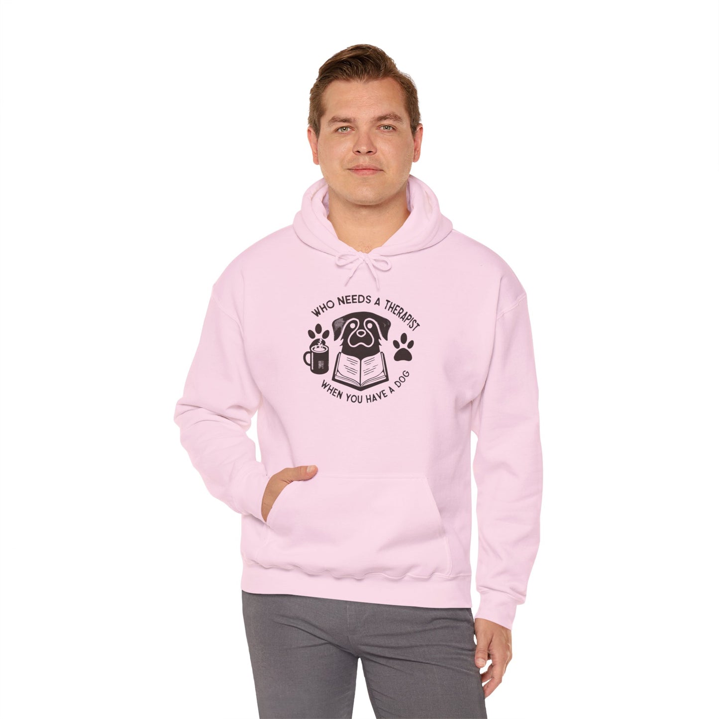 Who Needs a Therapist? Dog Lover Hoodie - Unisex Heavy Blend Sweatshirt