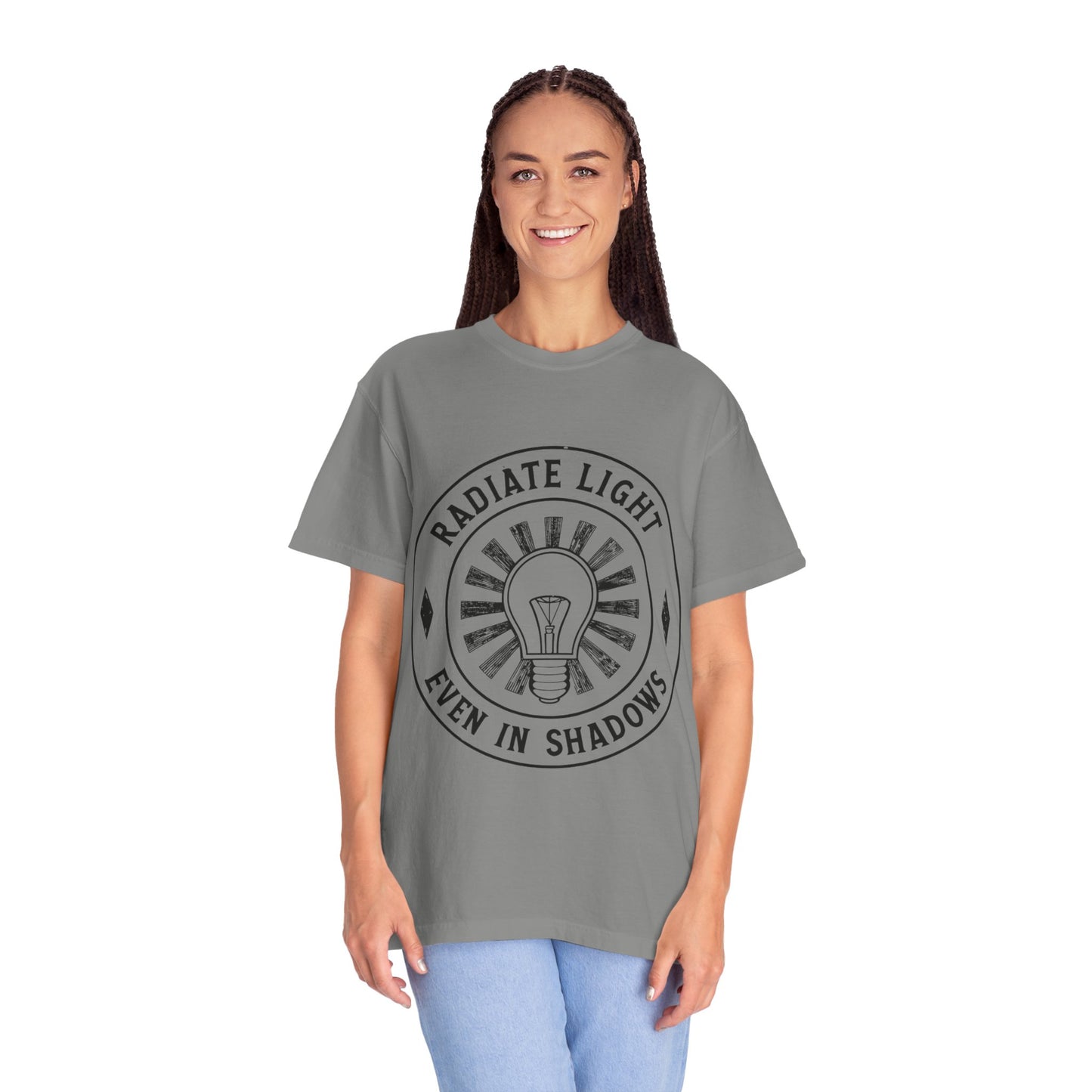 Radiate Light Unisex Garment-Dyed T-Shirt - Inspirational Graphic Tee