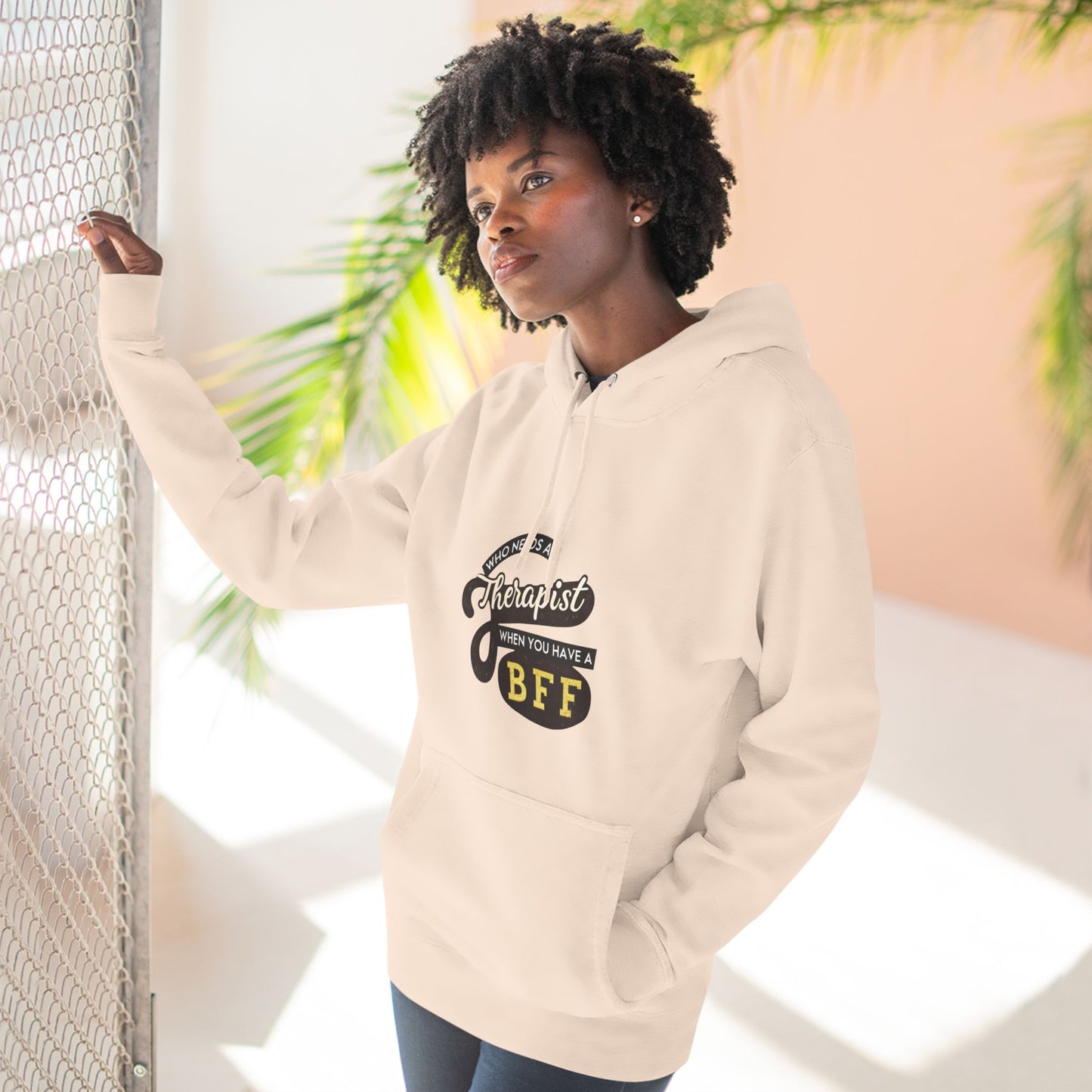 BFF Therapist Fleece Hoodie - Perfect Gift for Best Friends