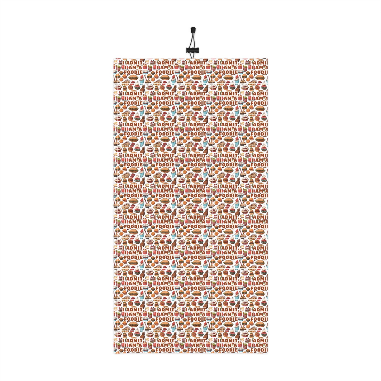Cozy Winter Neck Gaiter with Fun Food Print