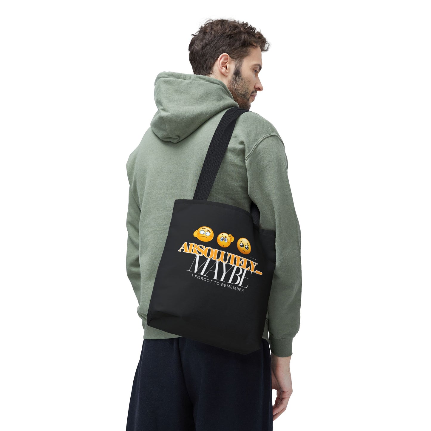 Funny Emoji Tote Bag - 'Absolutely Maybe' - Perfect for Everyday Use & Gifts