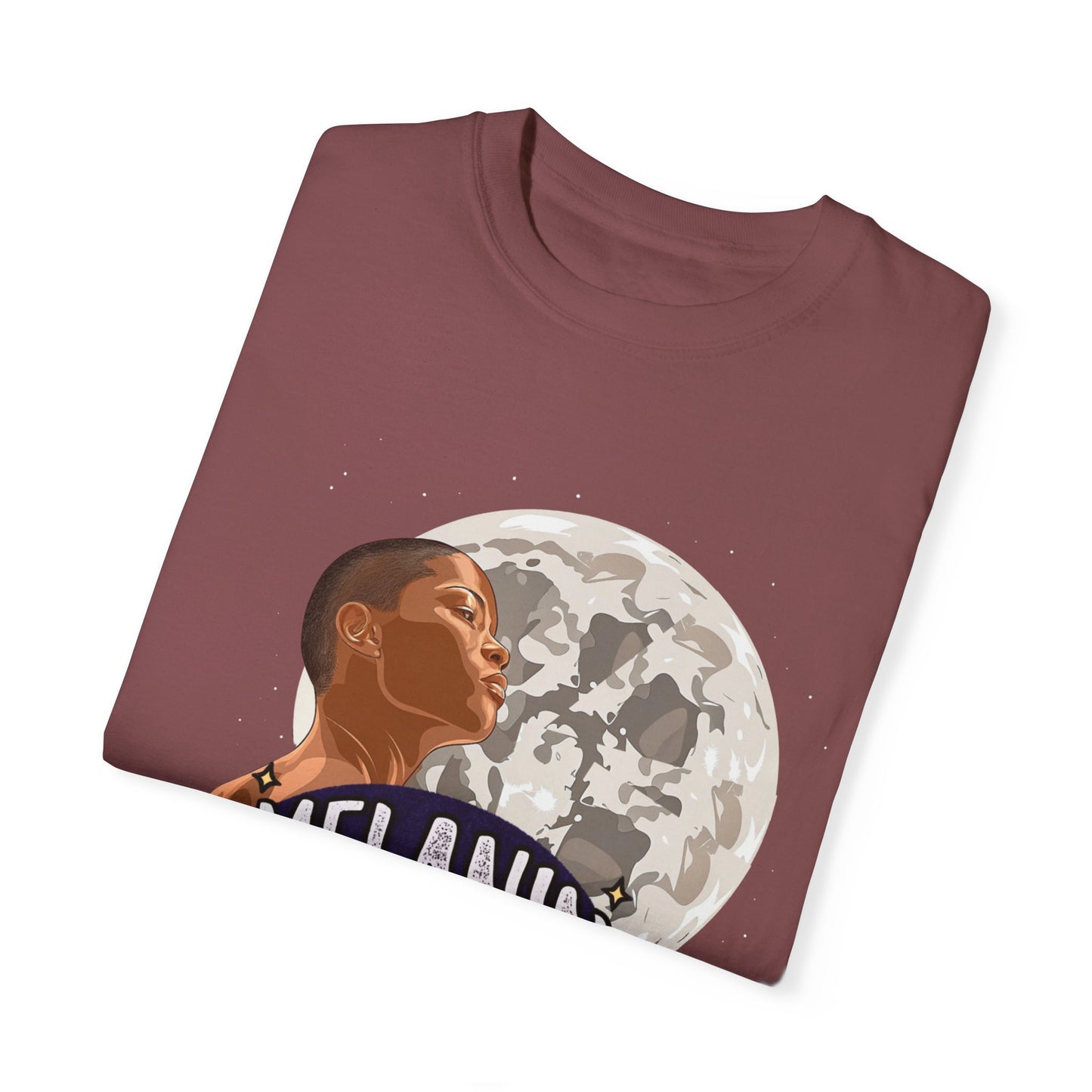 Melanin & Moonlight Unisex Garment-Dyed T-Shirt - Celebrate Cultural Heritage