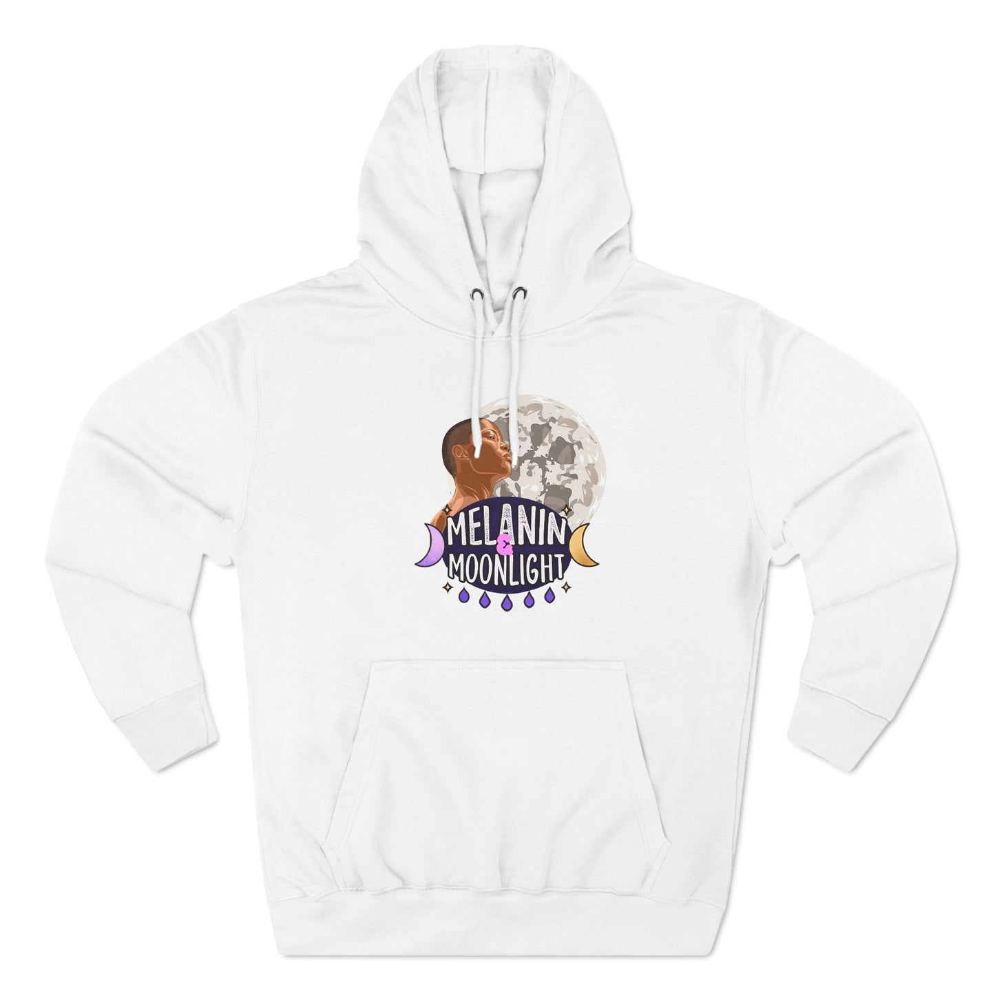 Melanin Moonlight Fleece Hoodie - Cozy Urban Style for Every Occasion