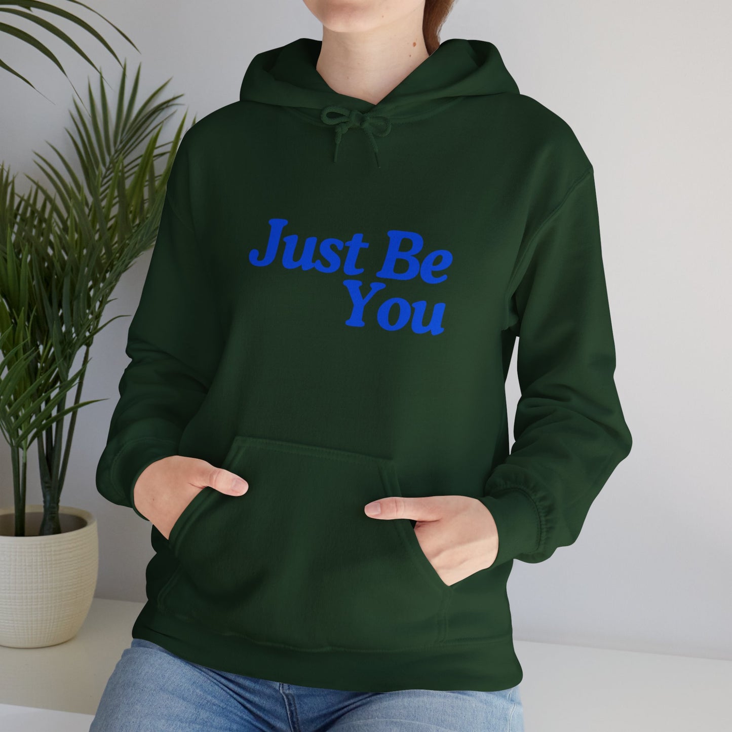 Just Be You Unisex Heavy Blend Hoodie - Inspirational Sweatshirt for Everyday Comfort
