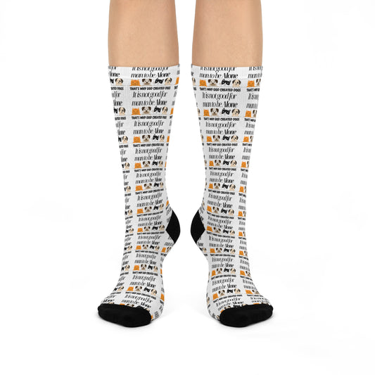 Inspirational Cushioned Crew Socks - Uplifting Quotes Gift for Friends & Family