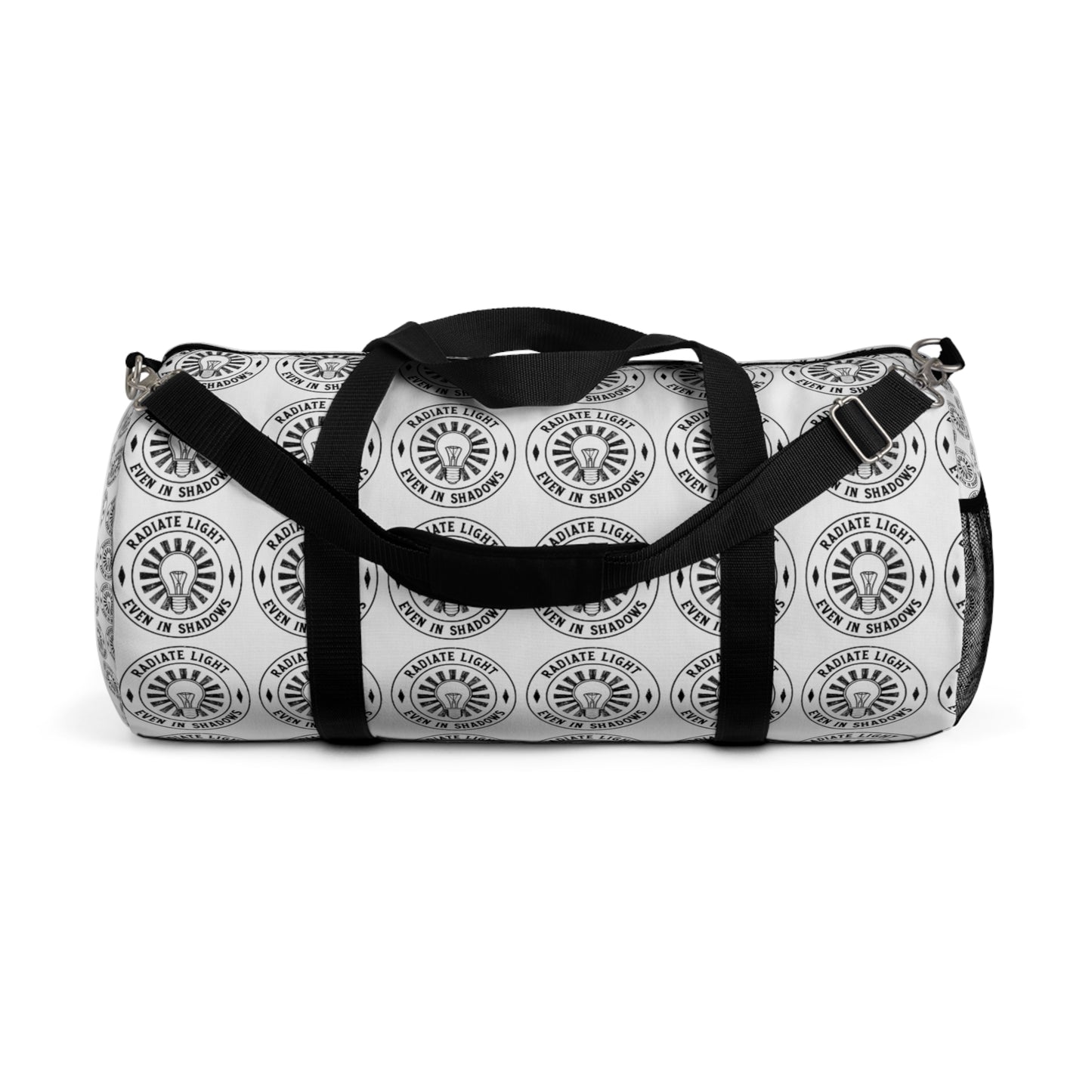 Stylish Duffel Bag with Emblem Design - Perfect for Travel and Gym