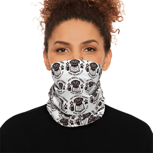 Cozy Pet Lover's Neck Gaiter with Drawstring - Perfect for Winter Adventures