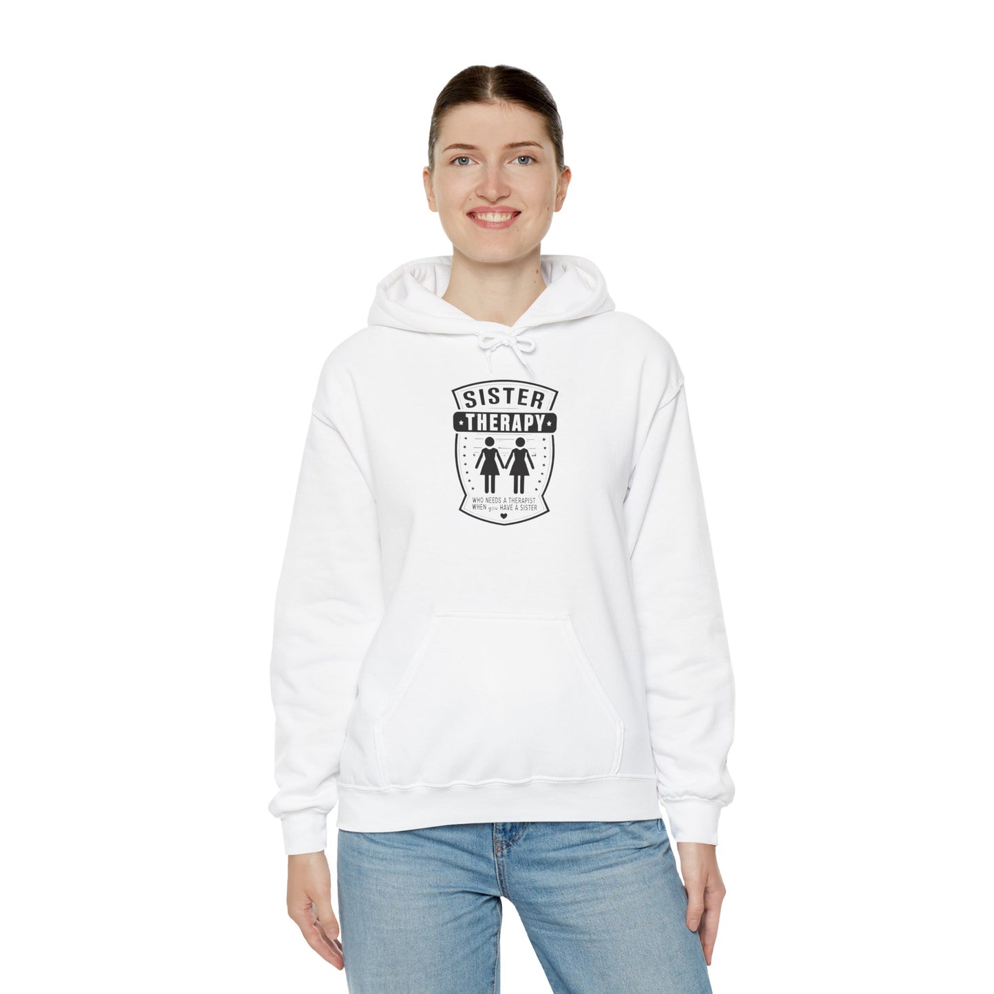 Sister Therapy Hoodie - Unisex Heavy Blend™ Sweatshirt for Sisterhood & Connection