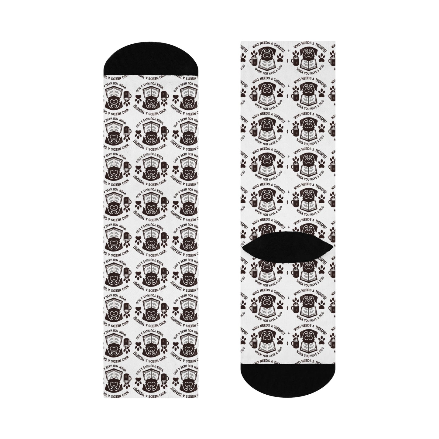 Cute Dog-Themed Cushioned Crew Socks - Perfect for Pet Lovers and Gifts