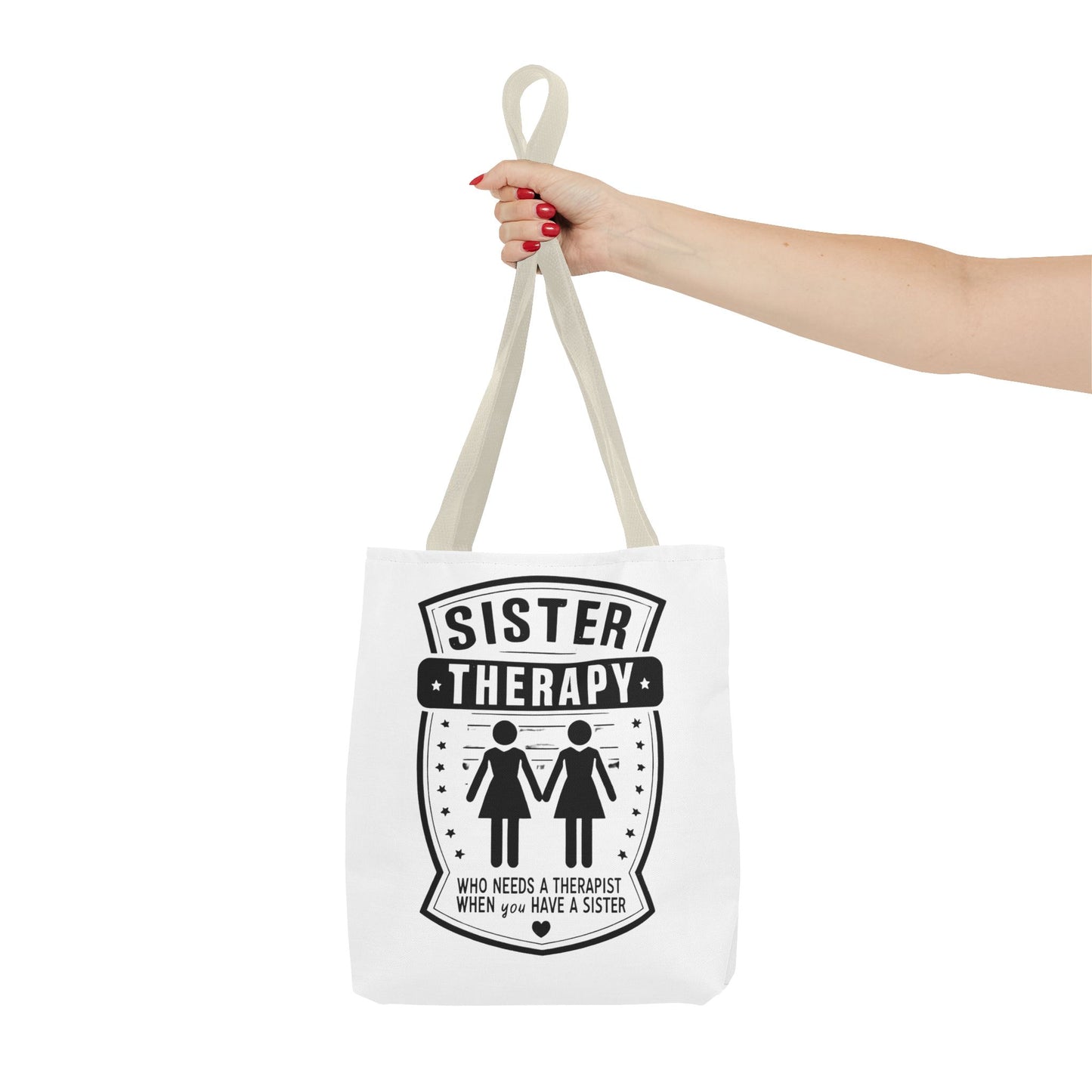 Sister Therapy Tote Bag - Perfect Gift for Siblings & Self-Care