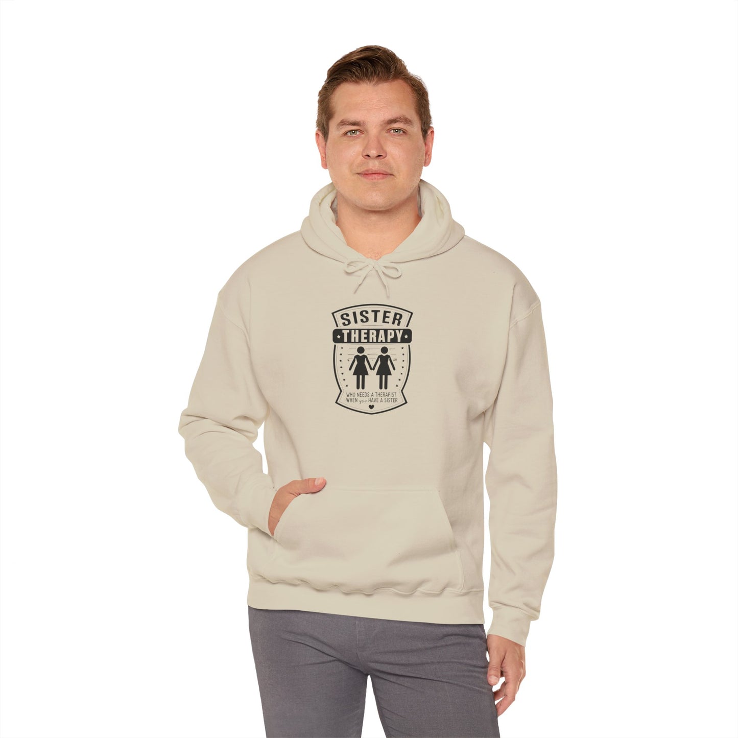 Sister Therapy Hoodie - Unisex Heavy Blend™ Sweatshirt for Sisterhood & Connection