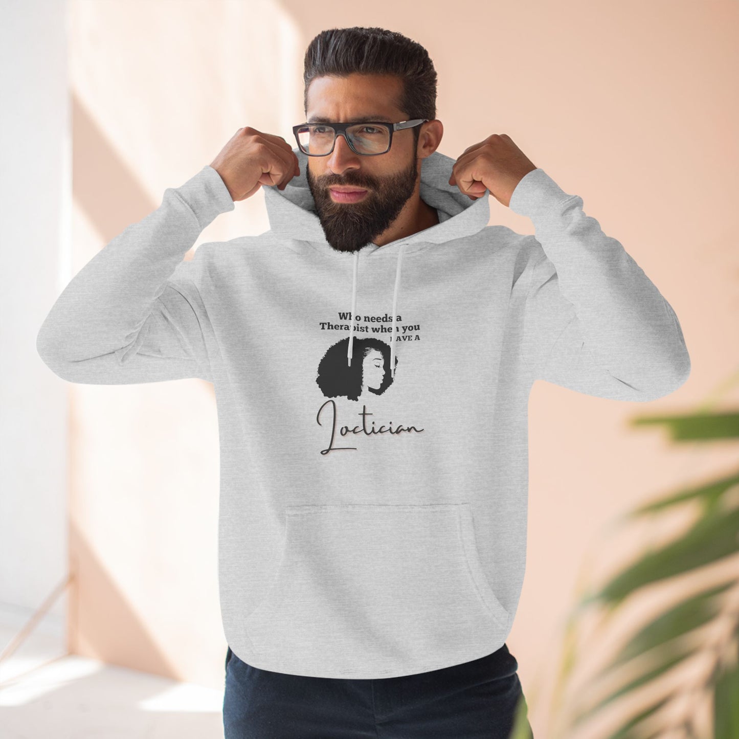 Stylish Therapist Fleece Hoodie - Empowering Quotes for Mental Health Awareness