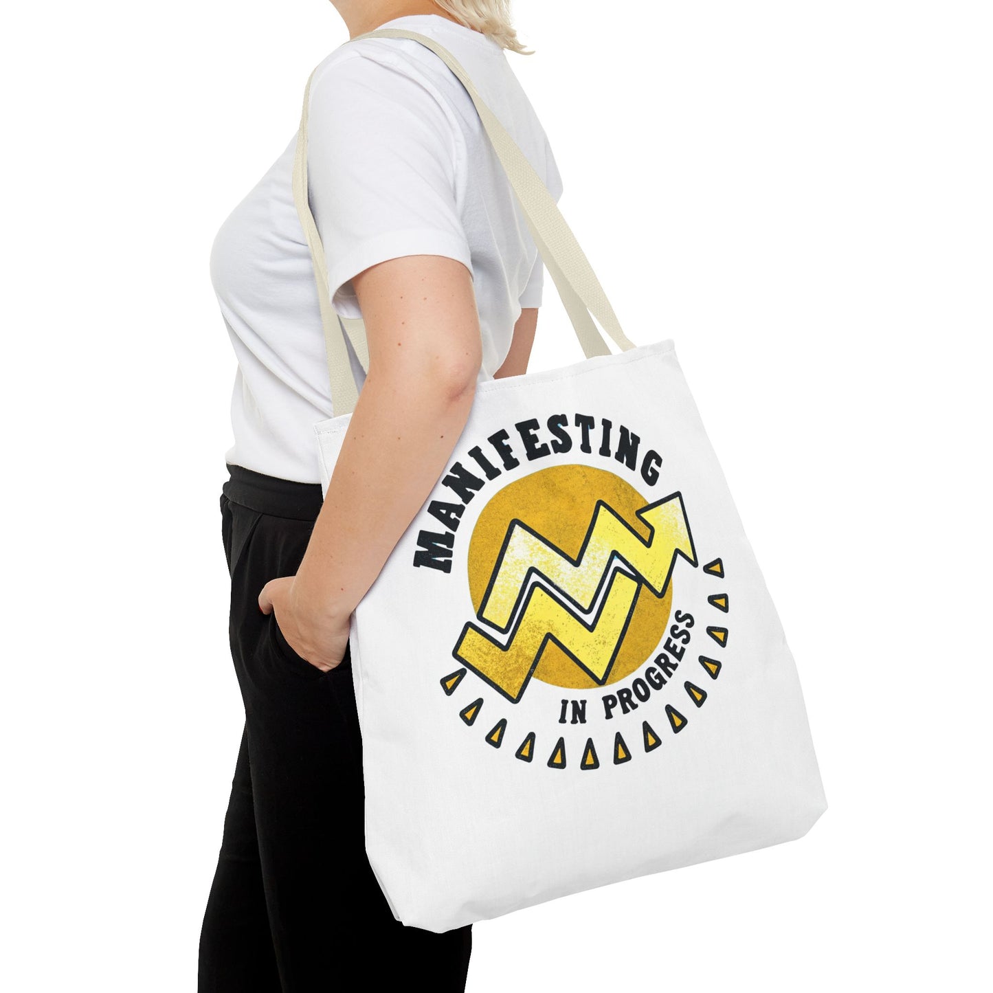 Manifesting in Progress Tote Bag – Eco-Friendly and Stylish Carry-All for Dreamers