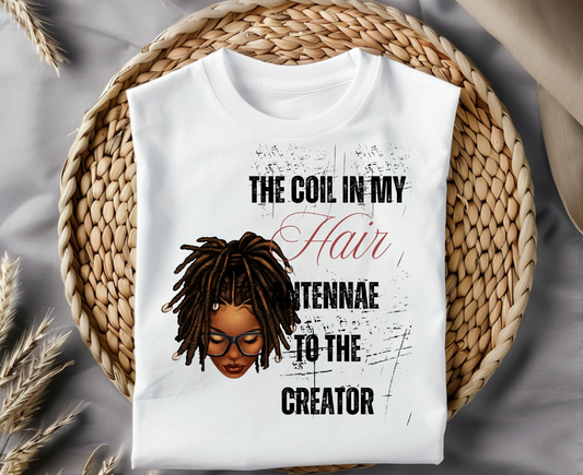 Coil in My Hair Unisex T-Shirt – Celebrate Natural Hair and Culture