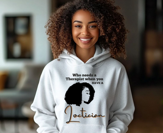 Stylish Therapist Fleece Hoodie - Empowering Quotes for Mental Health Awareness