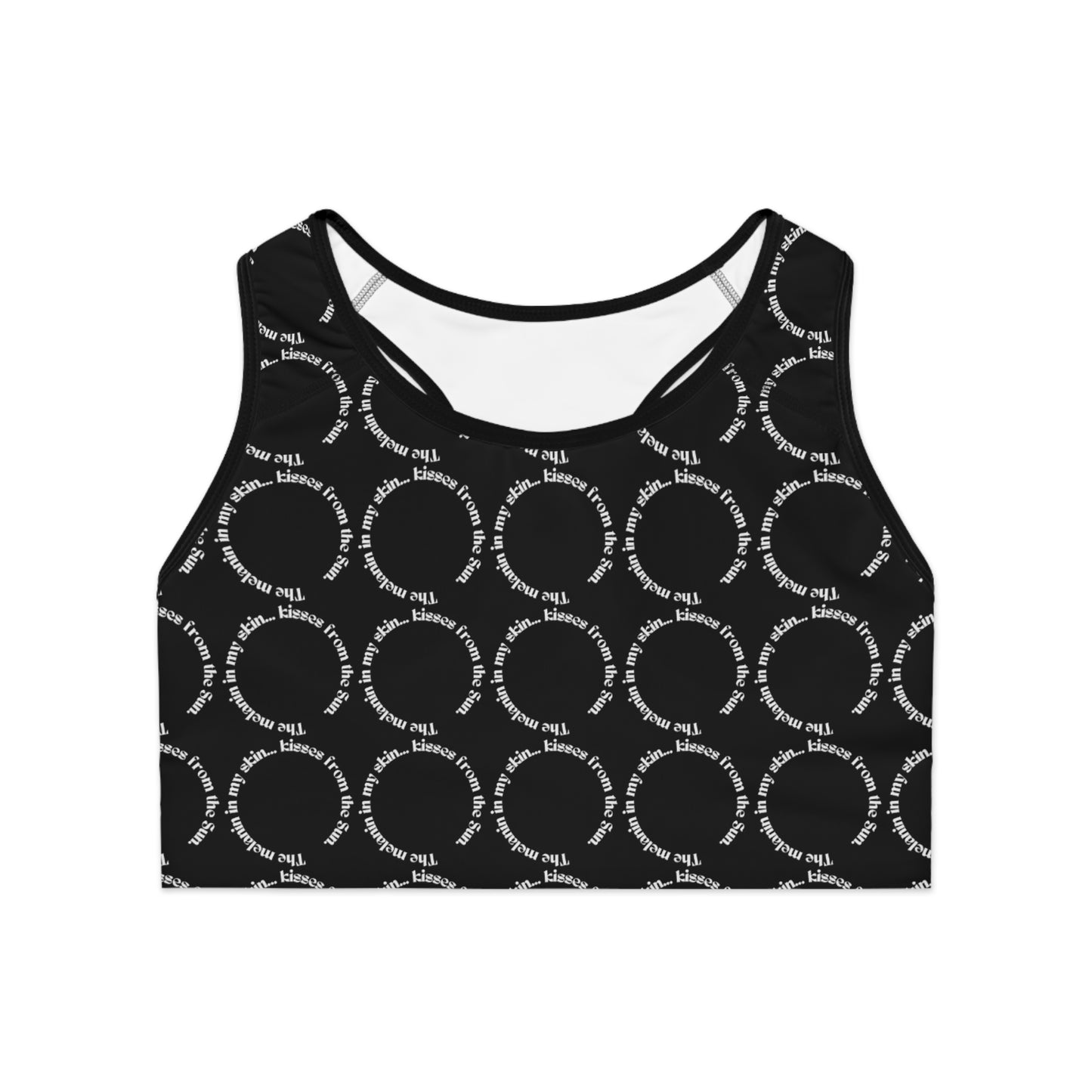 Cultural Pattern Sports Bra - Stylish Comfort for Active Women