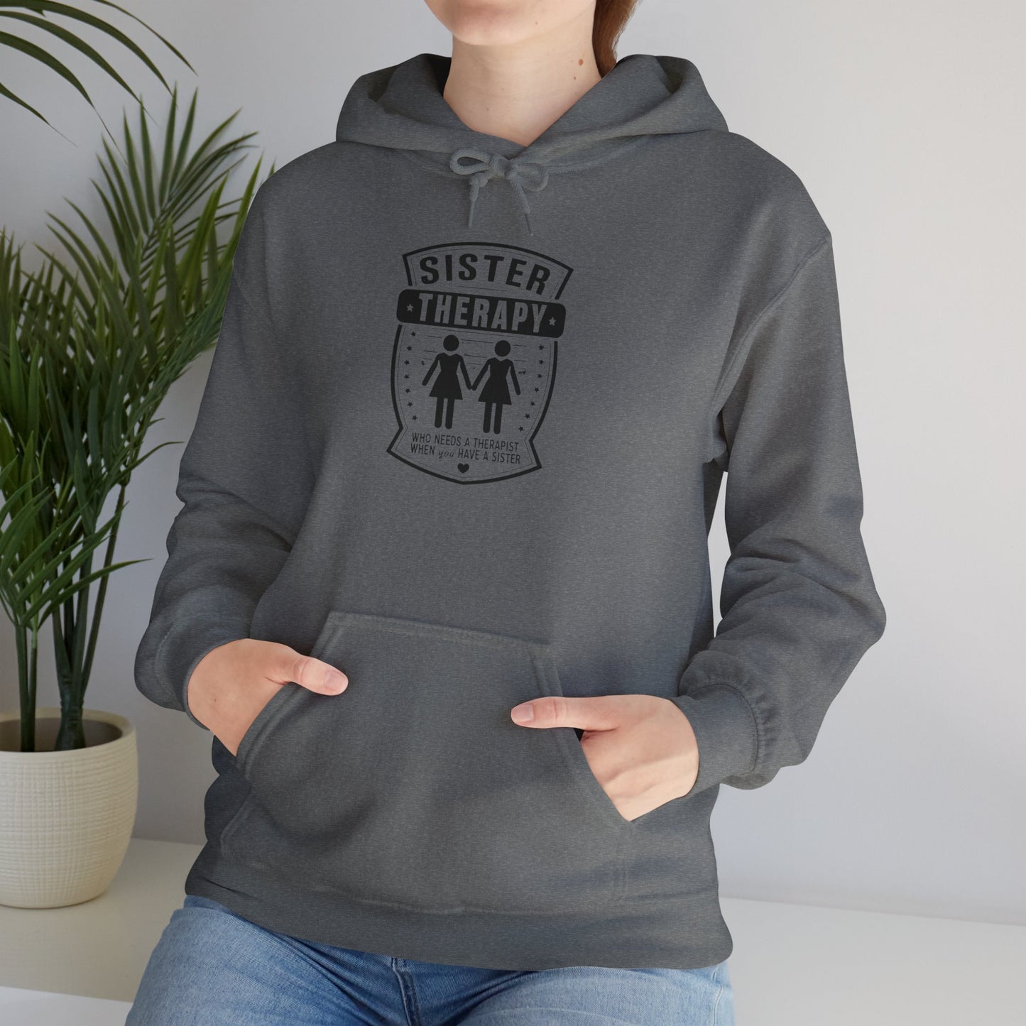 Sister Therapy Hoodie - Unisex Heavy Blend™ Sweatshirt for Sisterhood & Connection