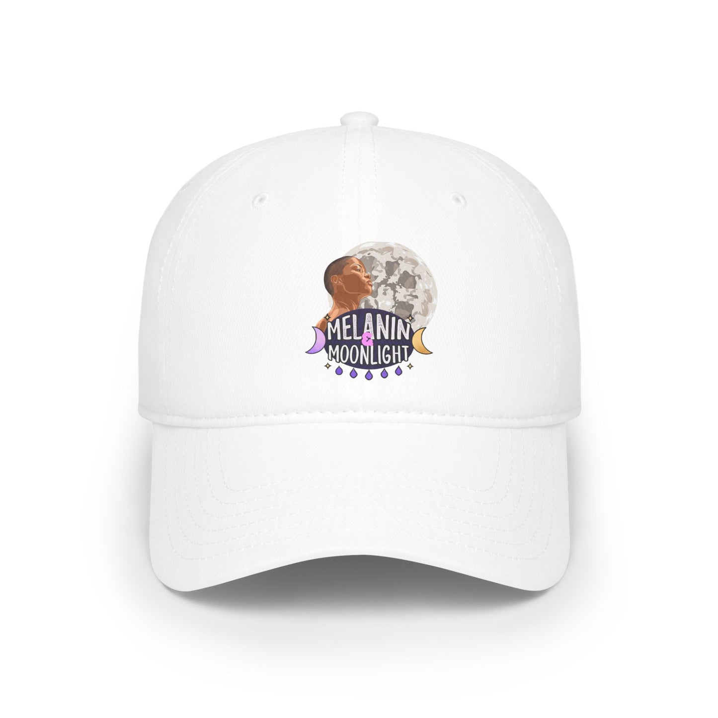 Melanin Moonlight Low Profile Baseball Cap - Casual Style for All Seasons