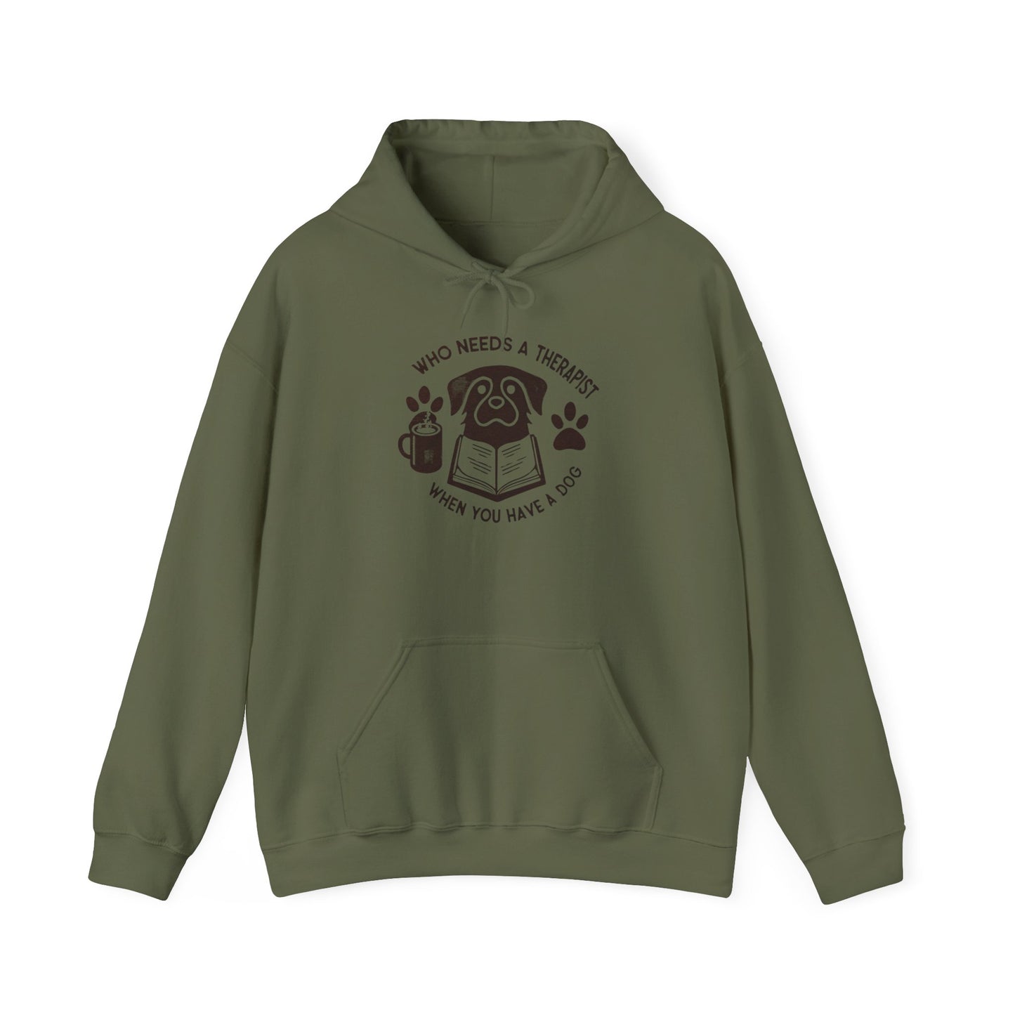 Who Needs a Therapist? Dog Lover Hoodie - Unisex Heavy Blend Sweatshirt