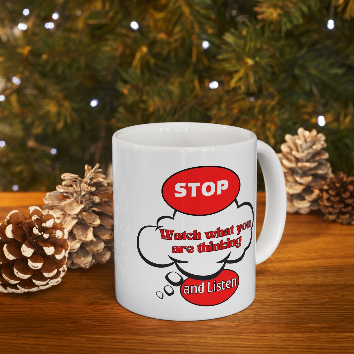 Fun Thoughtful Ceramic Mug - 11oz & 15oz, Perfect for Coffee Lovers