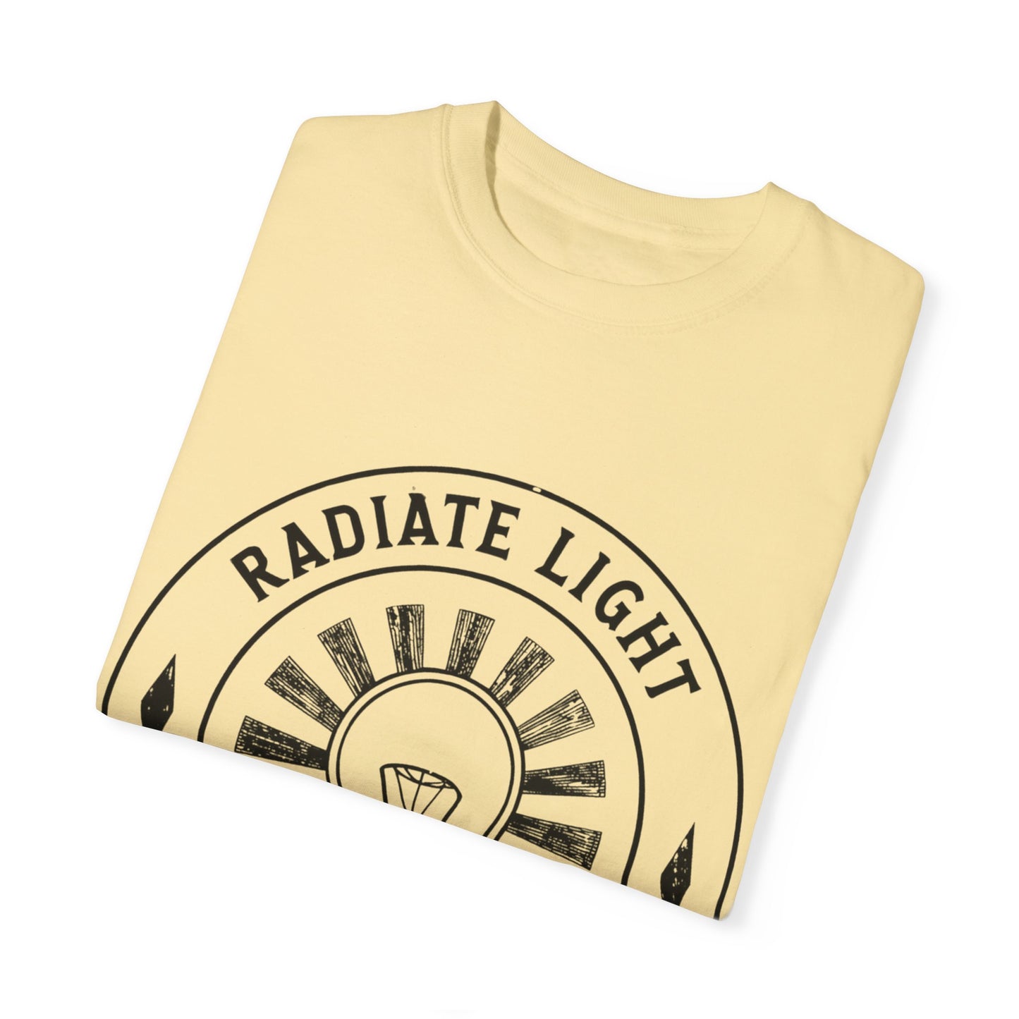 Radiate Light Unisex Garment-Dyed T-Shirt - Inspirational Graphic Tee