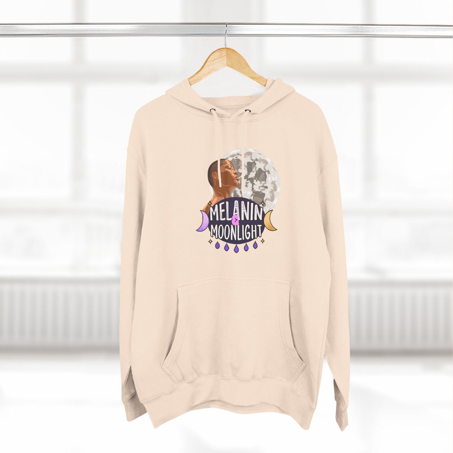 Melanin Moonlight Fleece Hoodie - Cozy Urban Style for Every Occasion