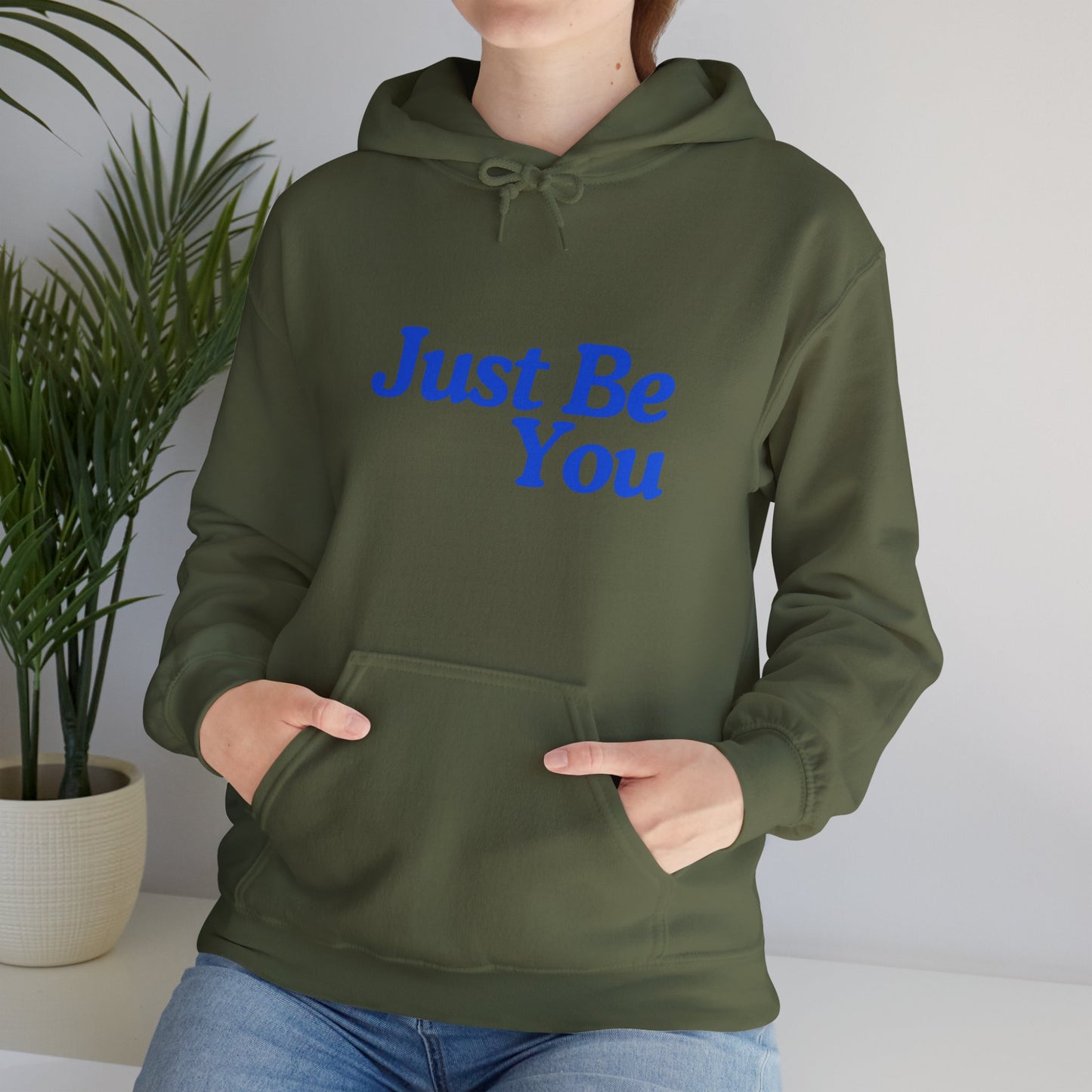 Just Be You Unisex Heavy Blend Hoodie - Inspirational Sweatshirt for Everyday Comfort
