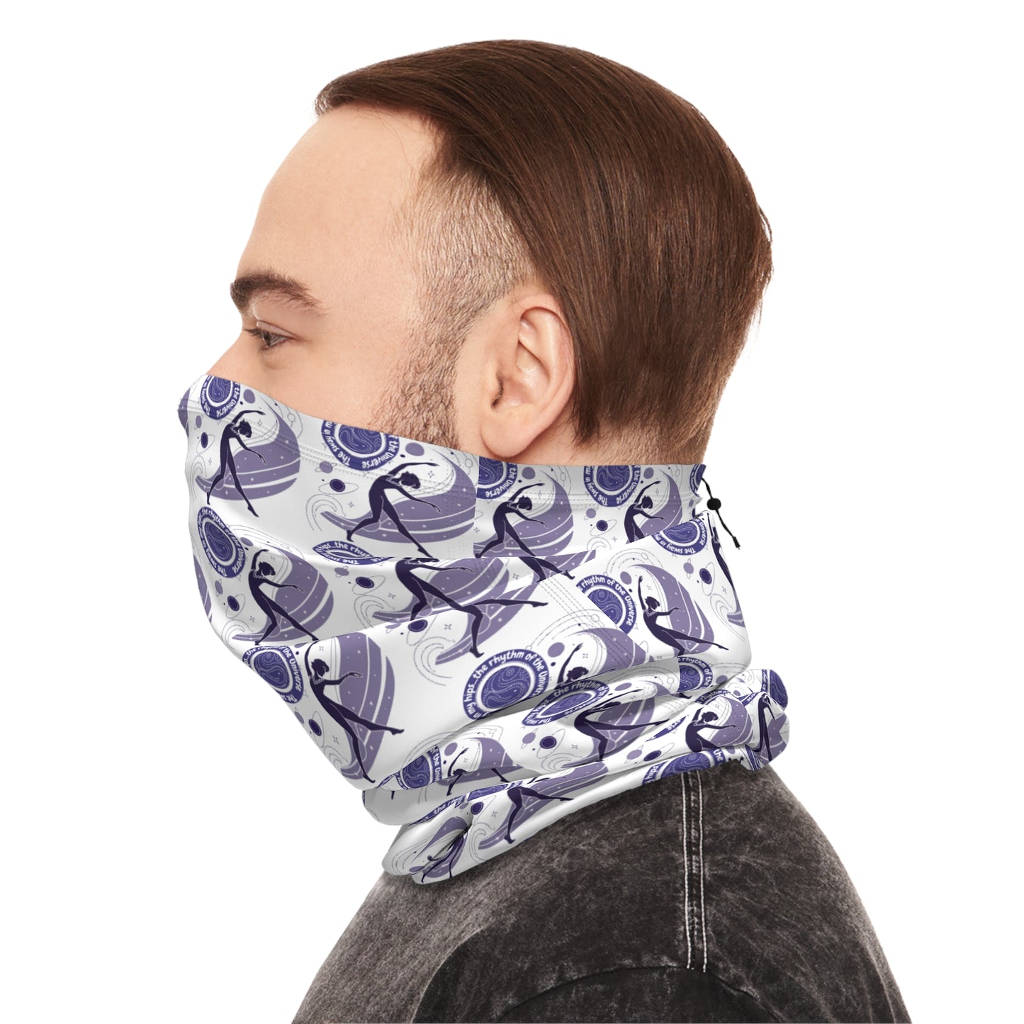 Stylish Winter Neck Gaiter with Drawstring - Perfect for Skiing and Outdoor Activities