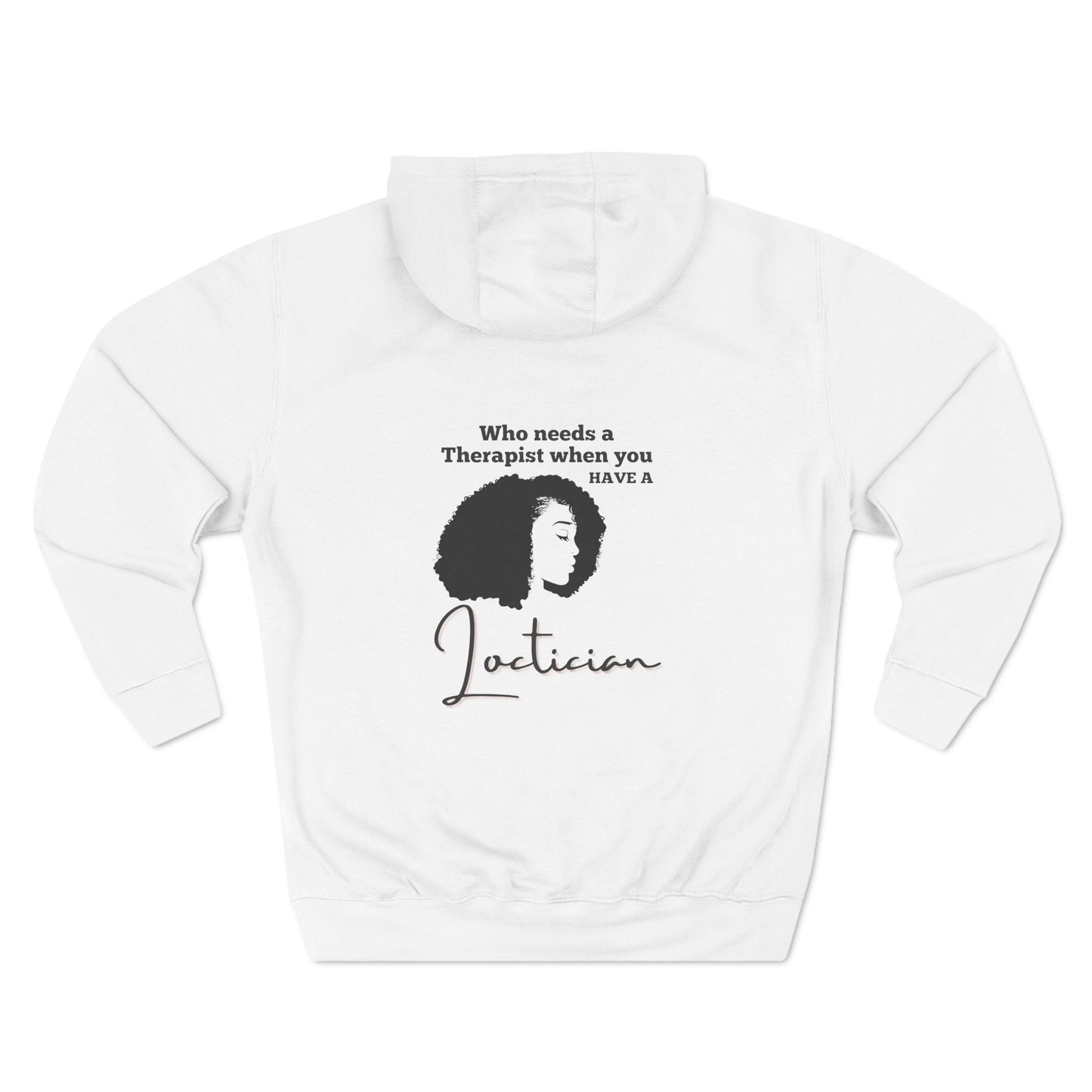 Stylish Therapist Fleece Hoodie - Empowering Quotes for Mental Health Awareness