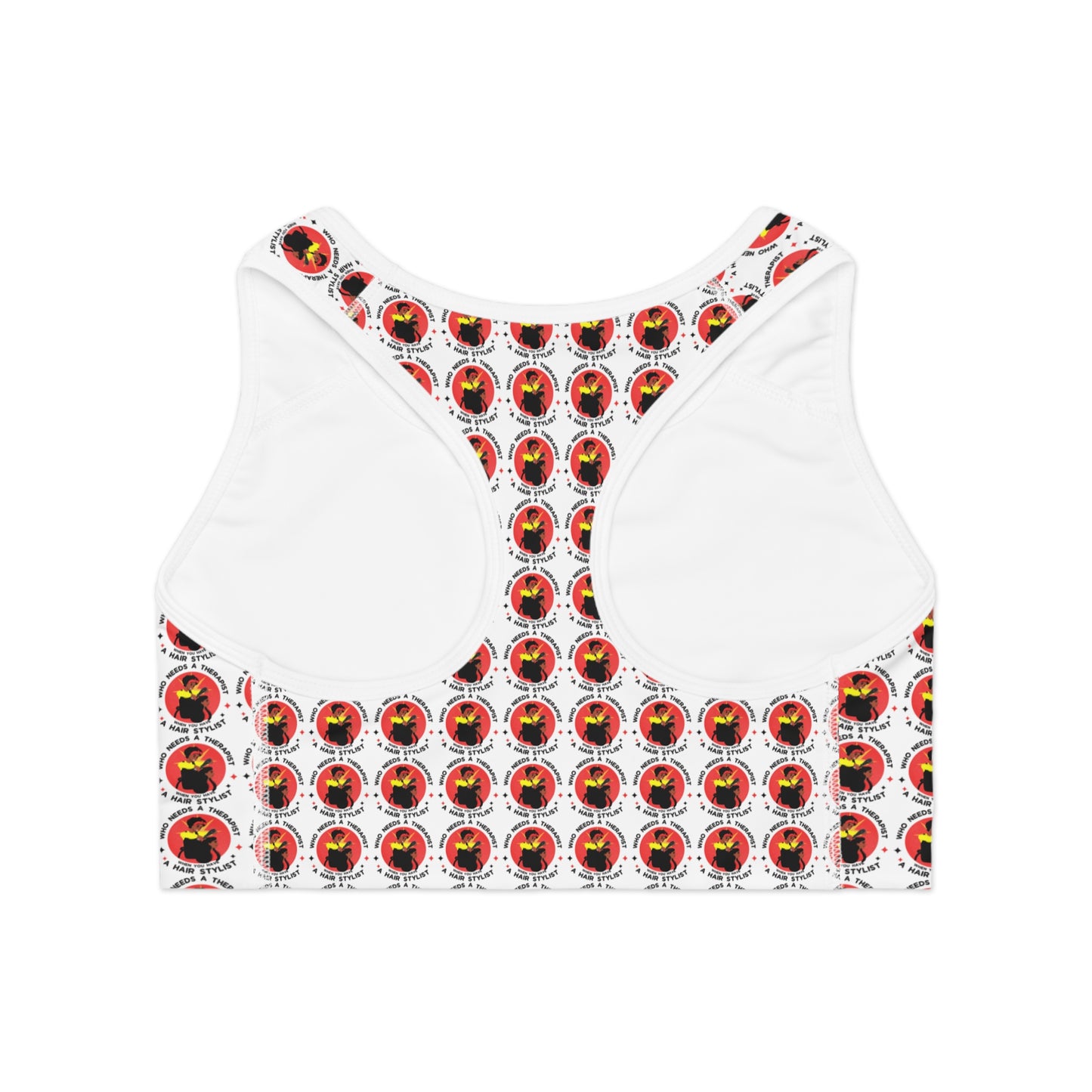 Eco-Friendly Sports Bra with Vibrant Graphic Print