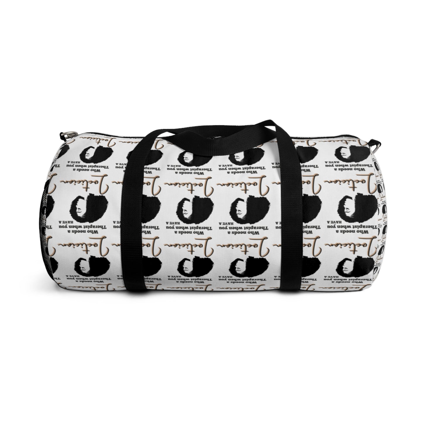 Therapist-Collage Duffel Bag - Perfect for Gym, Travel, and Self-Care