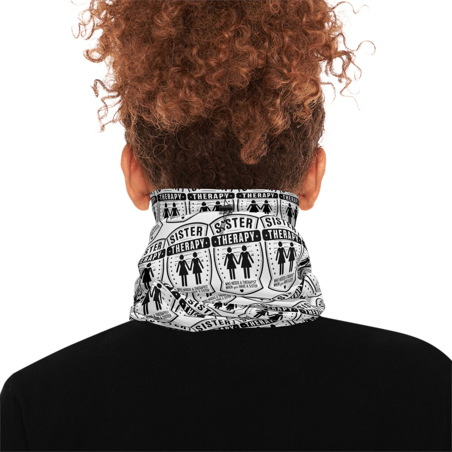 Sisterhood Winter Neck Gaiter with Drawstring - Cozy & Stylish Gift