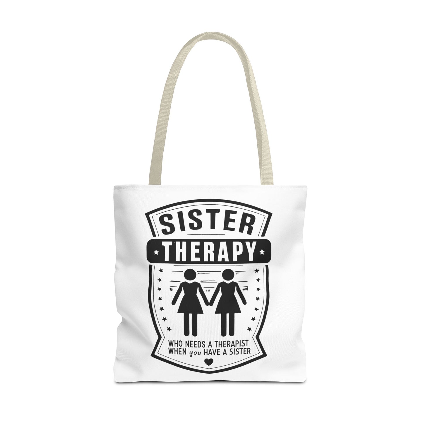 Sister Therapy Tote Bag - Perfect Gift for Siblings & Self-Care