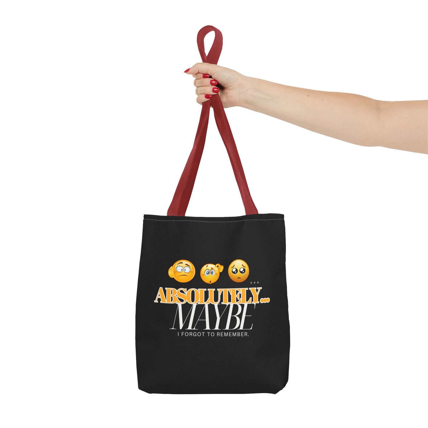 Funny Emoji Tote Bag - 'Absolutely Maybe' - Perfect for Everyday Use & Gifts