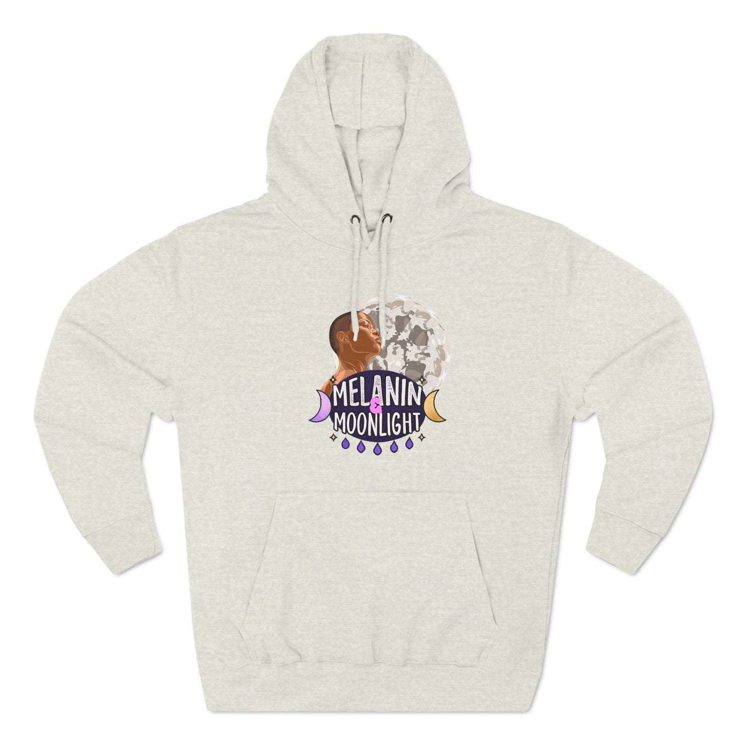 Melanin Moonlight Fleece Hoodie - Cozy Urban Style for Every Occasion