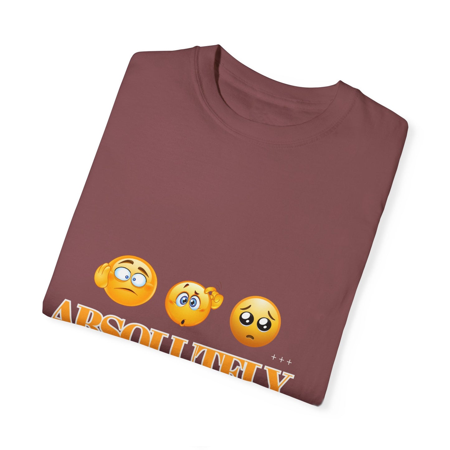 Funny Emoji Unisex T-Shirt - 'Absolutely Maybe' Design