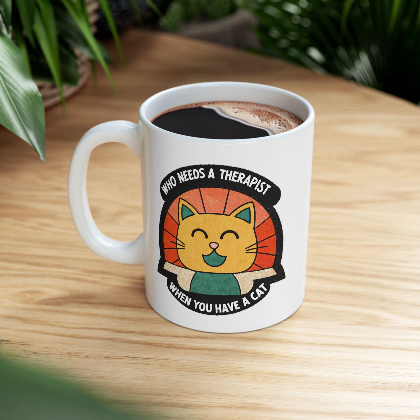 Therapist Cat Ceramic Mug - 11oz & 15oz