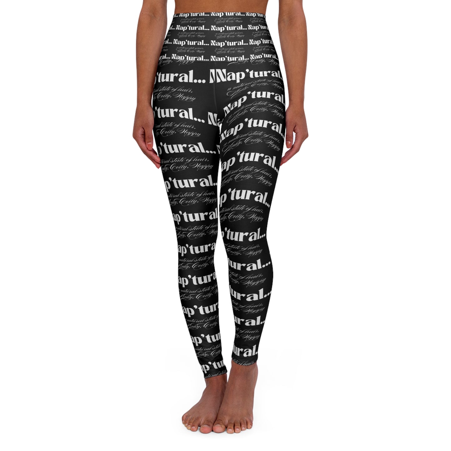 Bold Print High Waisted Yoga Leggings for Active Lifestyle