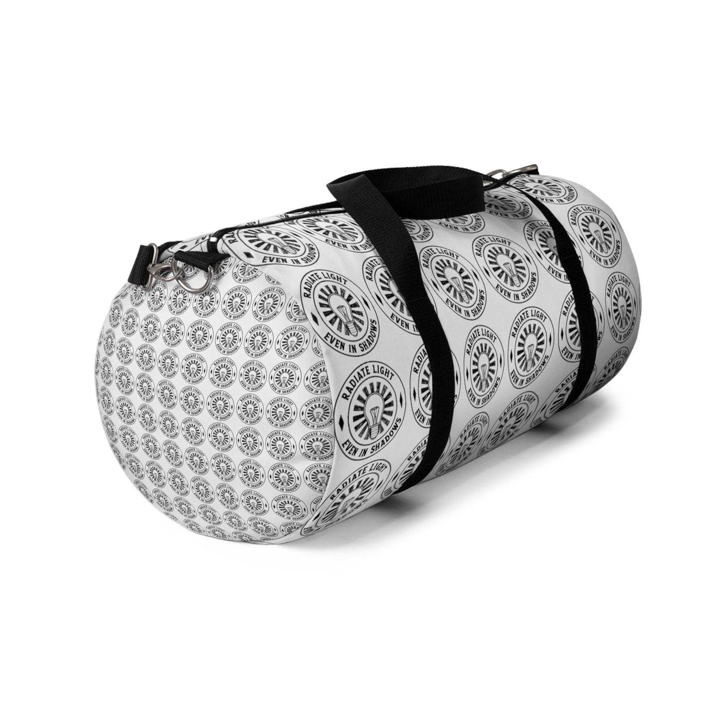 Stylish Duffel Bag with Emblem Design - Perfect for Travel and Gym