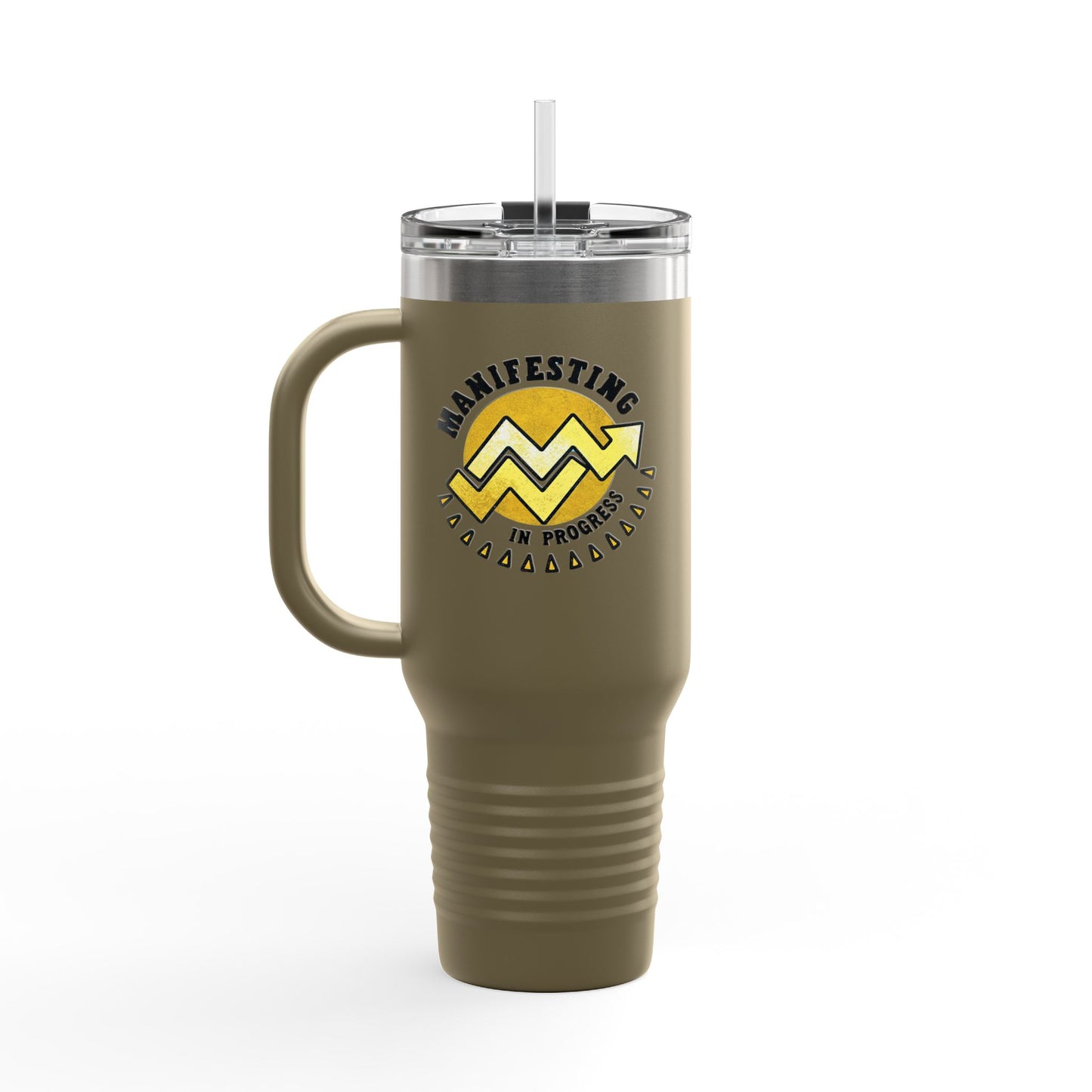 Manifesting in Progress Insulated Travel Mug - 40oz