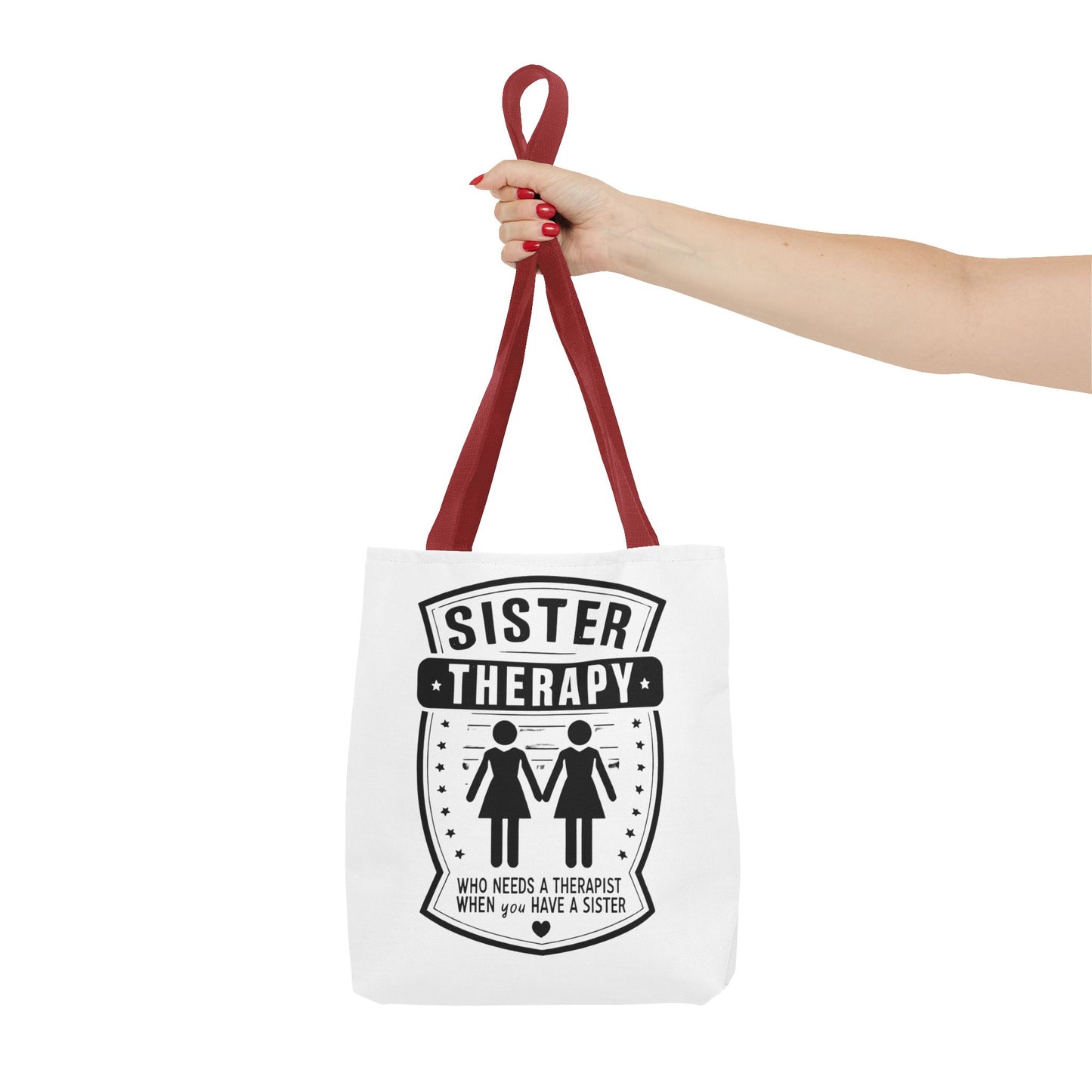Sister Therapy Tote Bag - Perfect Gift for Siblings & Self-Care