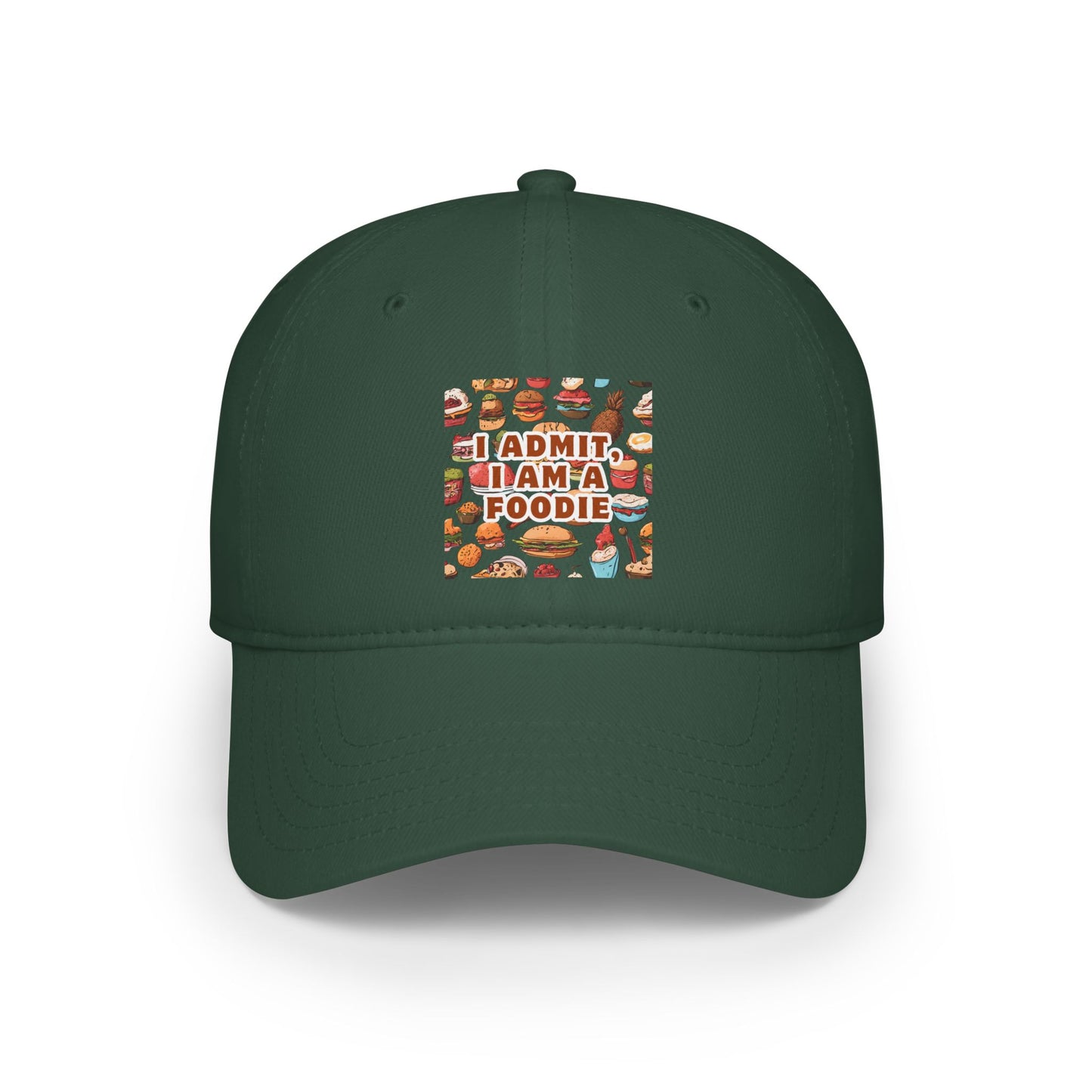 Funny Foodie Low Profile Baseball Cap - Perfect for Food Lovers
