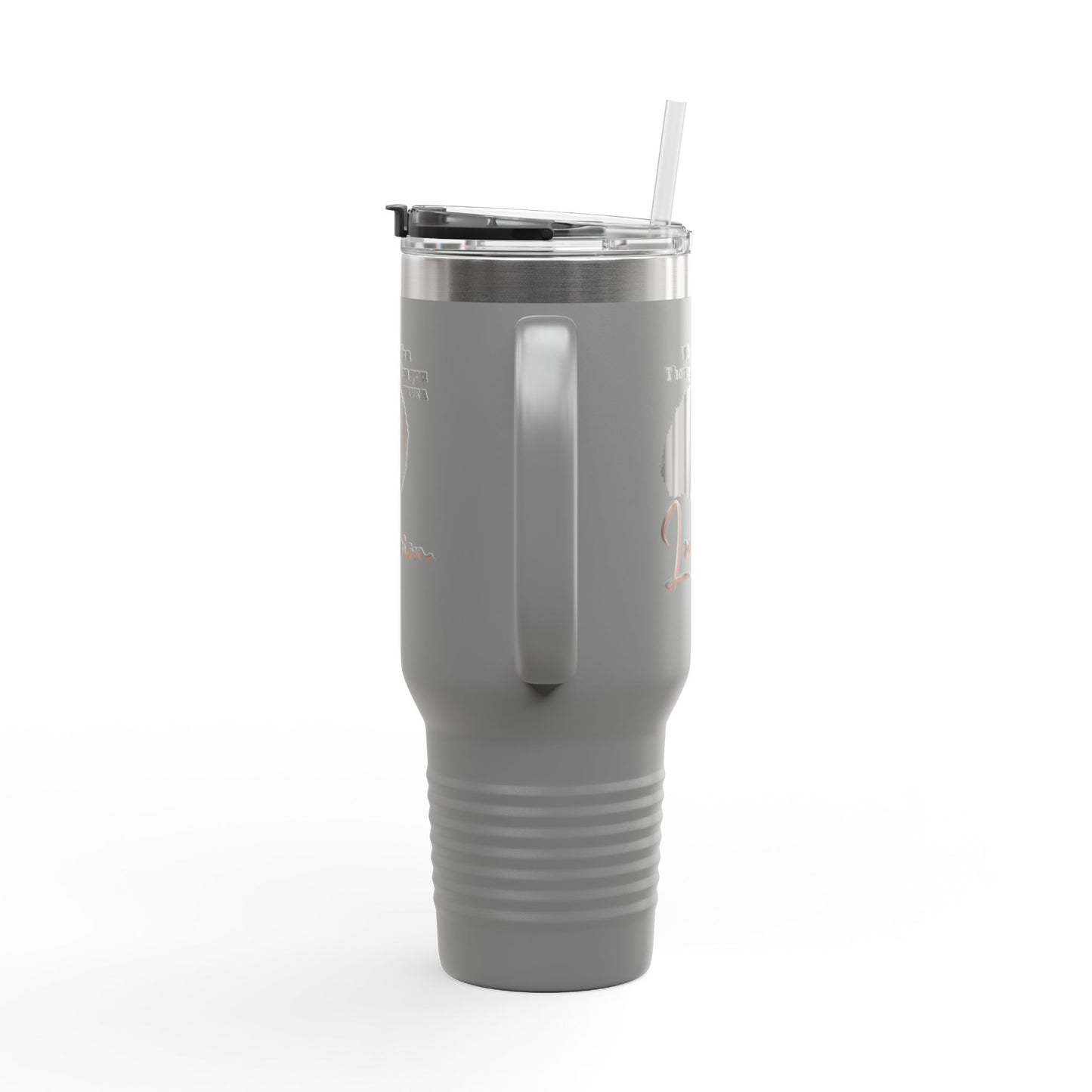 Empowering Insulated Travel Mug - 40oz - 'Who Needs a Therapist When You Have a Jectician?'