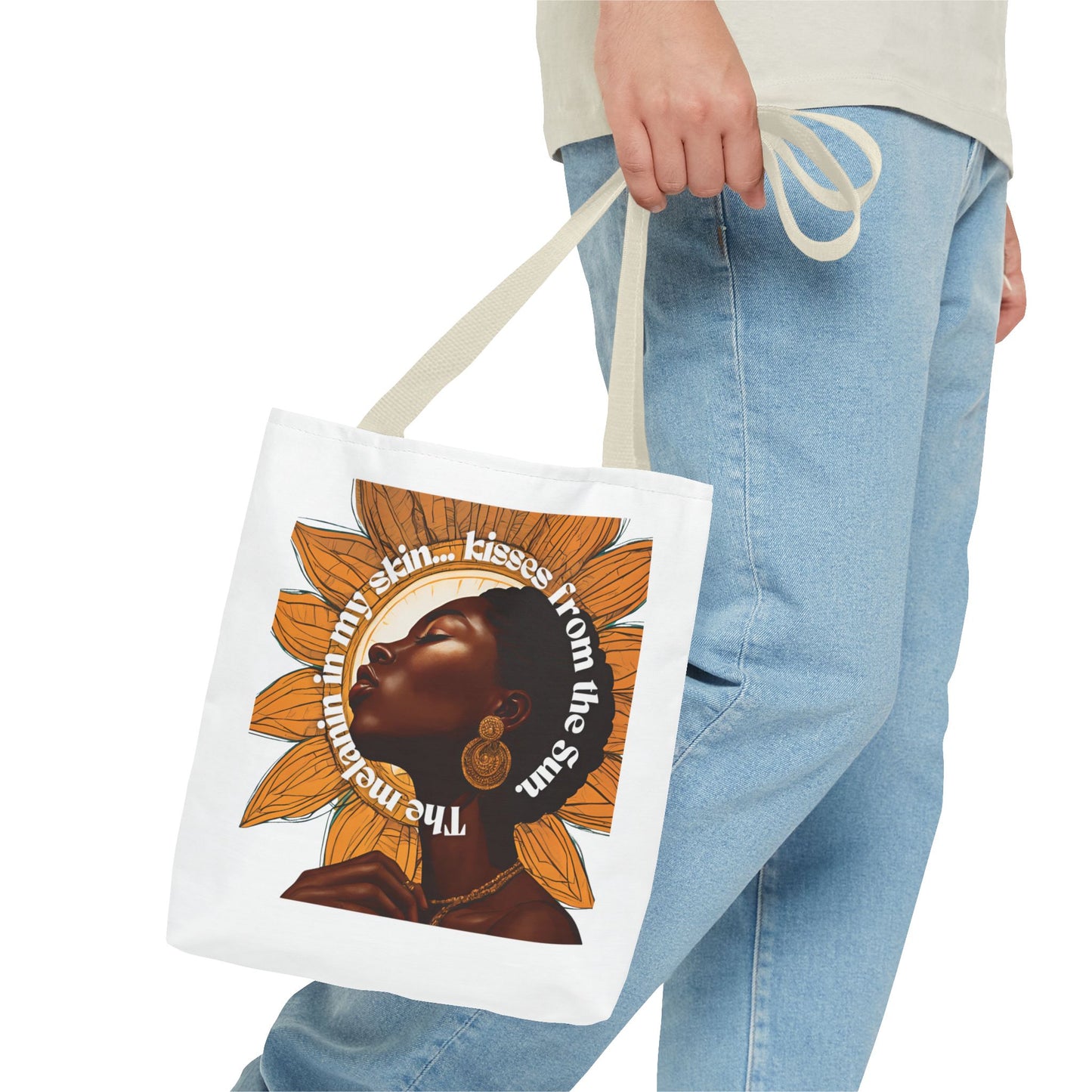 Sunflower Kiss Tote Bag - Empowering Design for Everyday Use